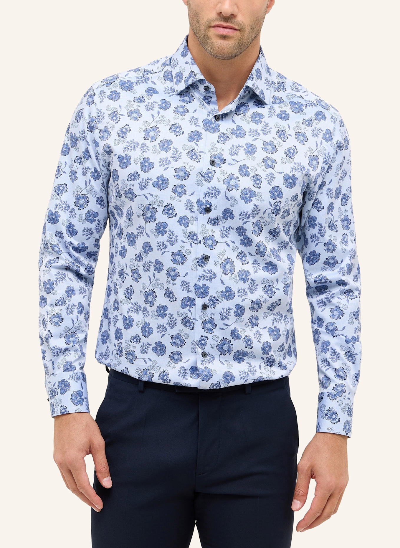 1863 by ETERNA Hemd MODERN FIT: BLAU