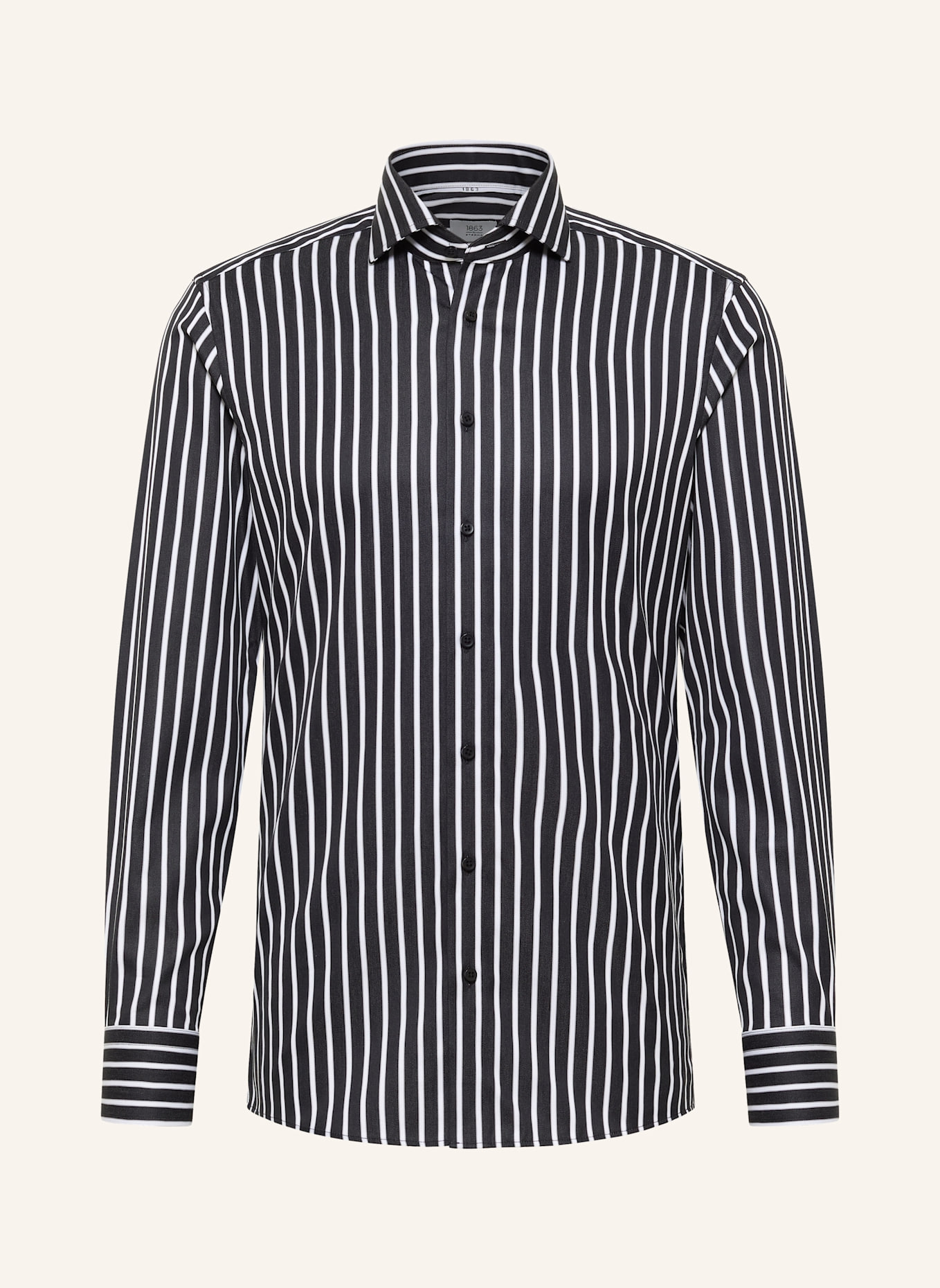 1863 by ETERNA Hemd SLIM FIT: SCHWARZ