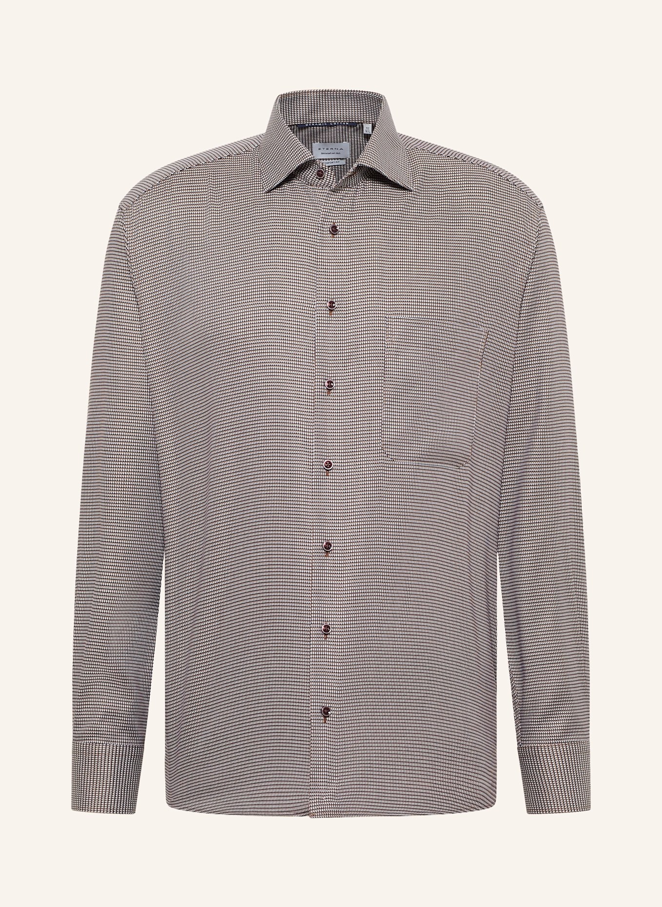 ETERNA Hemd Comfort Fit: TAUPE