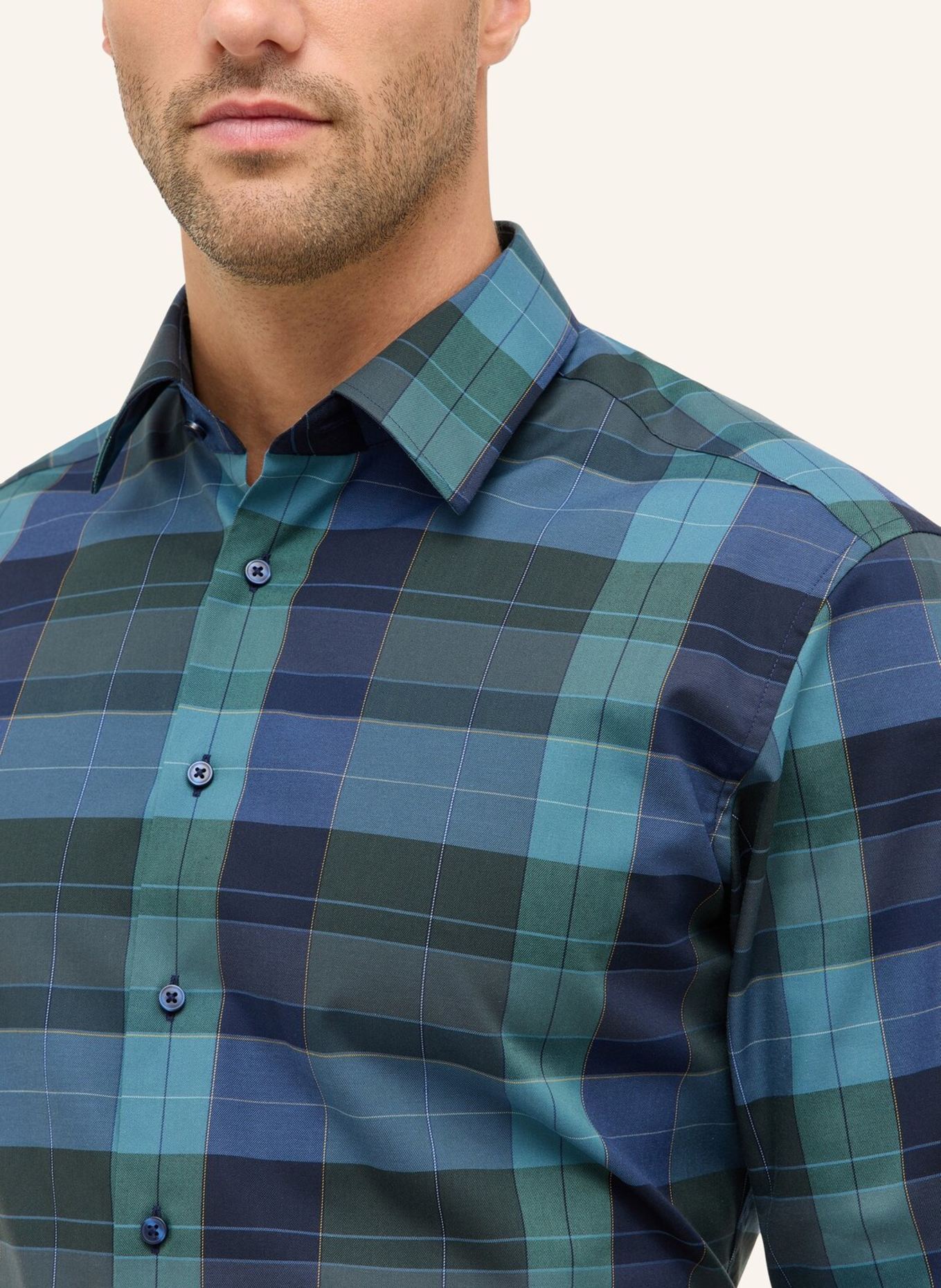 ETERNA Hemd Modern Fit: BLAU