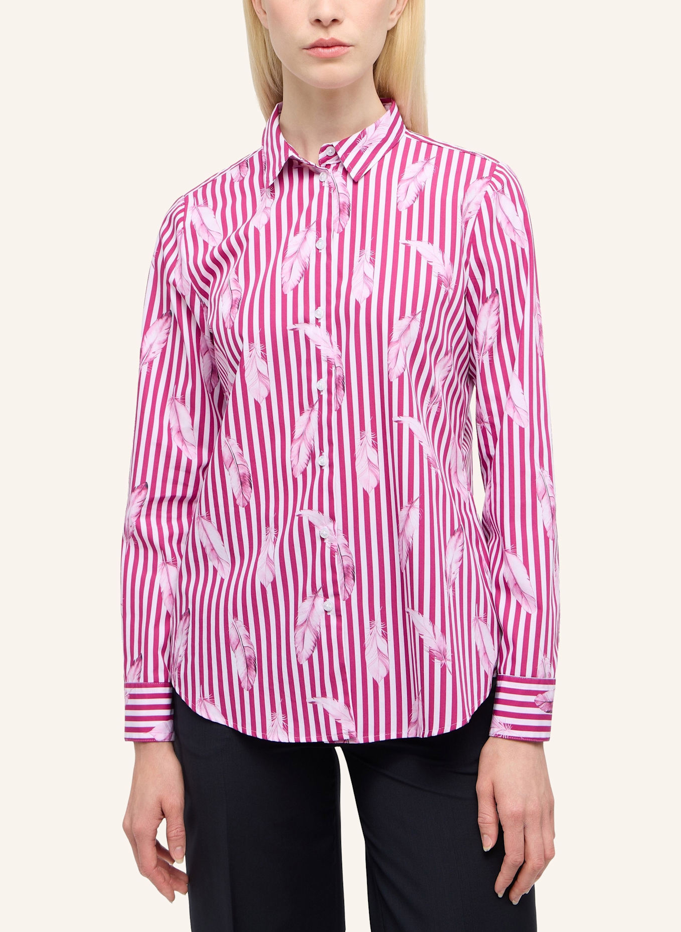 ETERNA Bluse REGULAR FIT: LILA