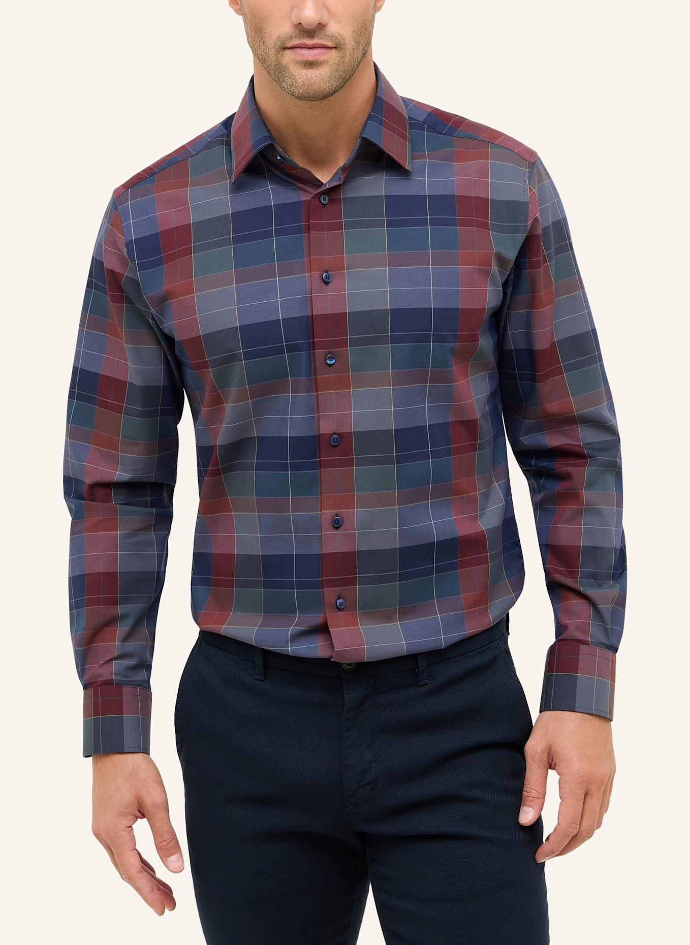 ETERNA Hemd Modern Fit: DUNKELBLAU