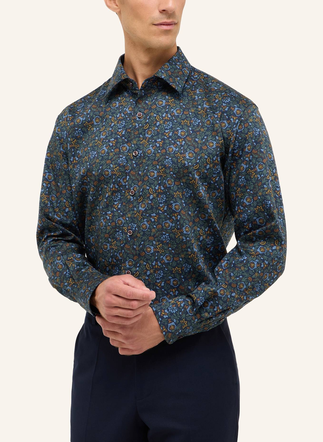 ETERNA Hemd MODERN FIT: DUNKELBLAU