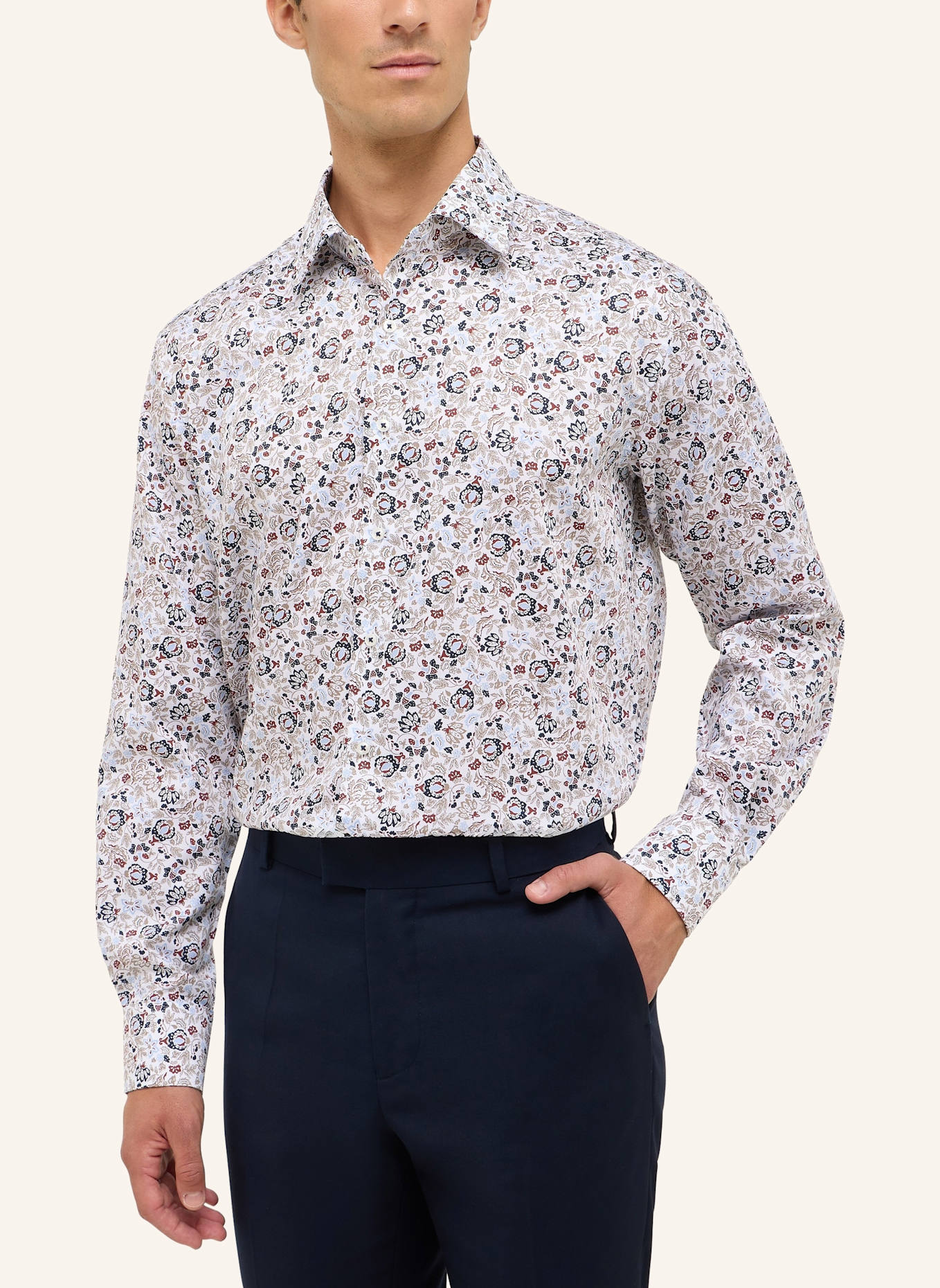 ETERNA Hemd MODERN FIT: TAUPE