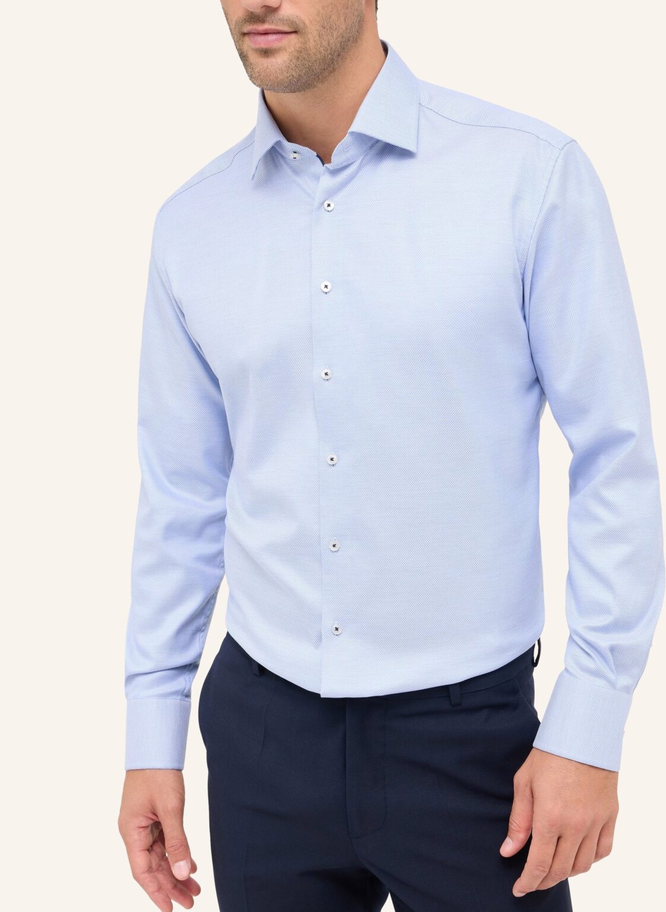 1863 by ETERNA Hemd MODERN FIT: HELLBLAU