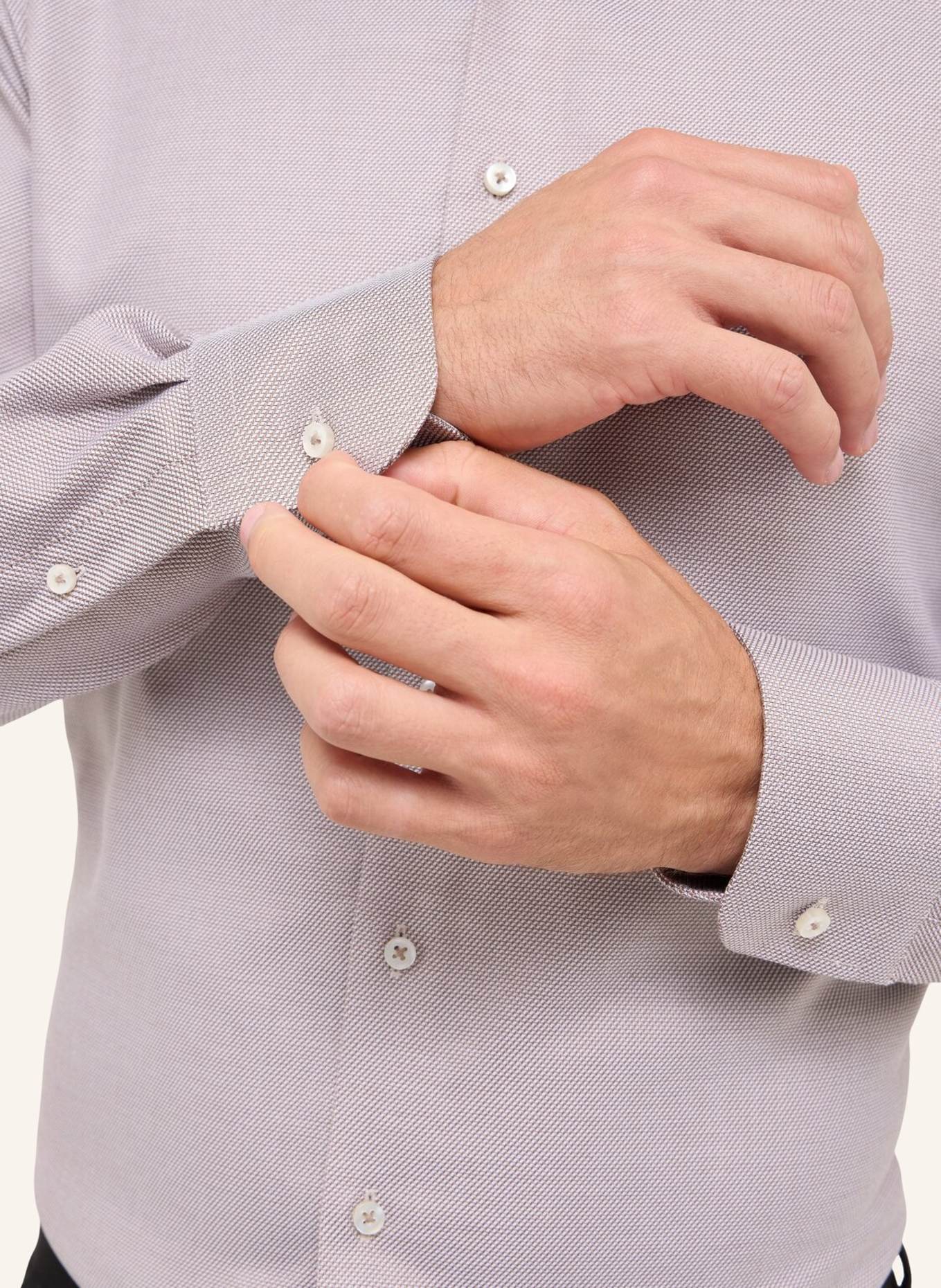 1863 by ETERNA Hemd MODERN FIT: BRAUN