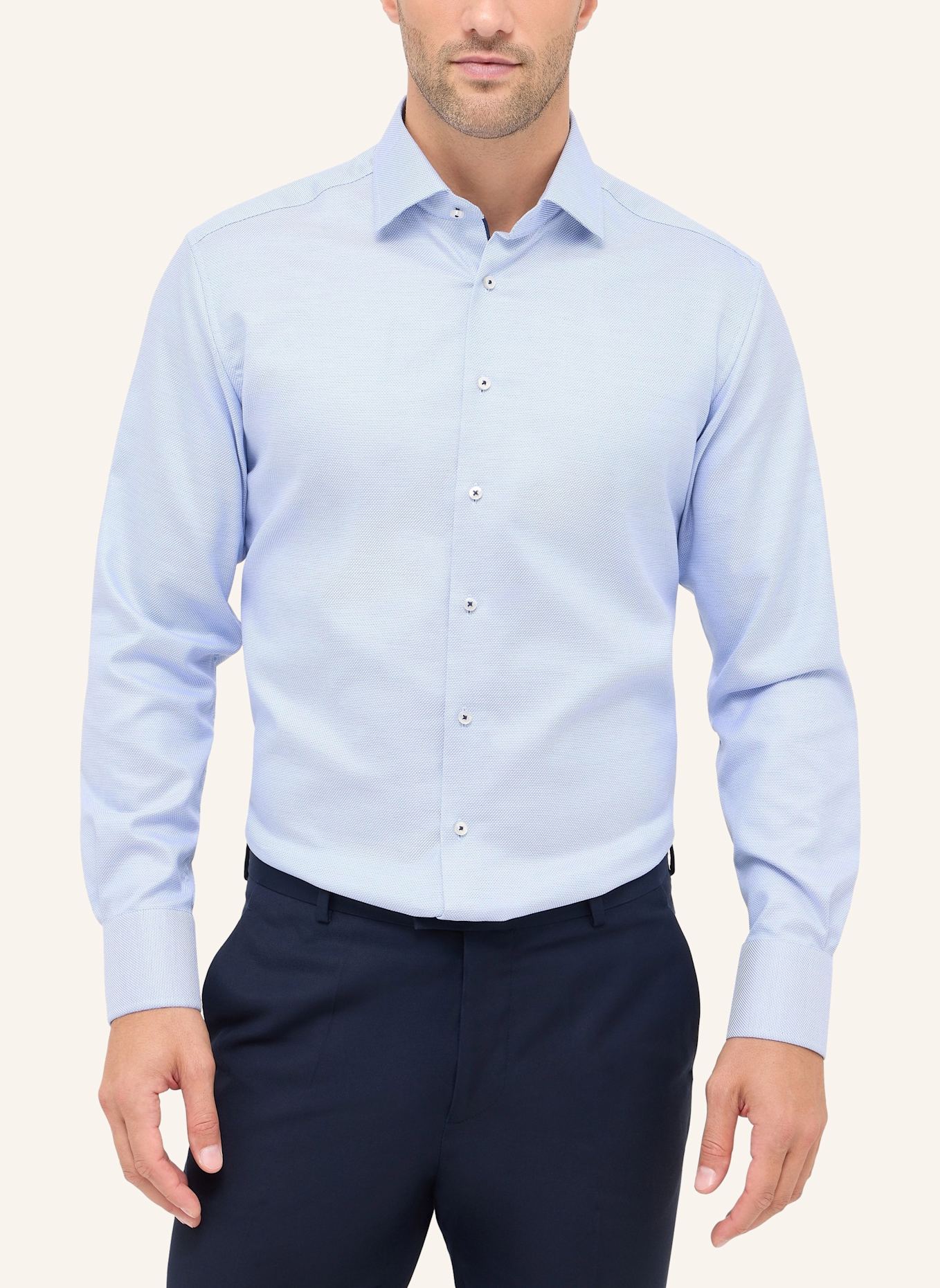 1863 by ETERNA Hemd MODERN FIT: HELLBLAU