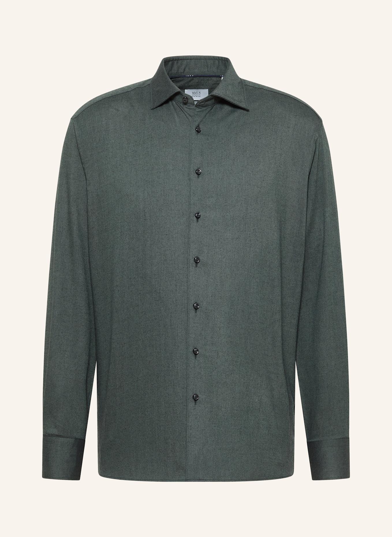 1863 by ETERNA Hemd MODERN FIT: DUNKELGRÜN