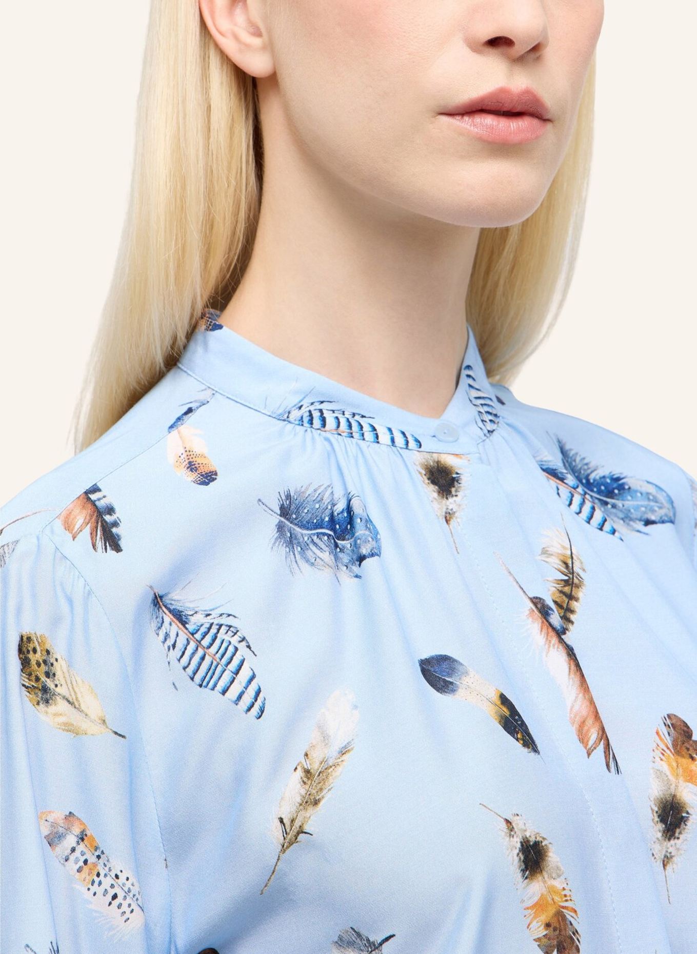 ETERNA Bluse LOOSE FIT: HELLBLAU