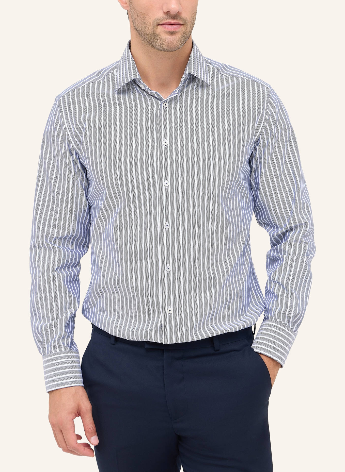 1863 by ETERNA Hemd MODERN FIT: BLAU