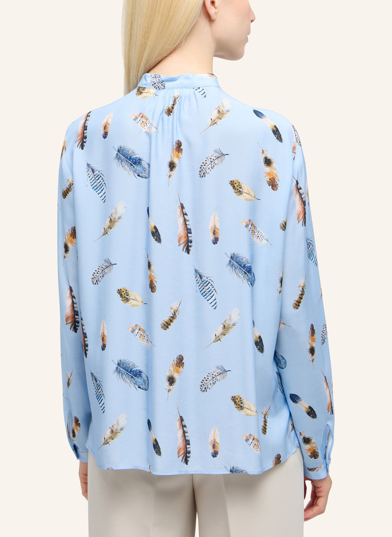 ETERNA Bluse LOOSE FIT: HELLBLAU