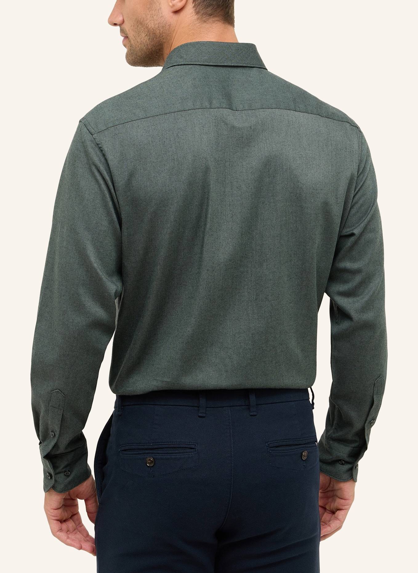 1863 by ETERNA Hemd MODERN FIT: DUNKELGRÜN