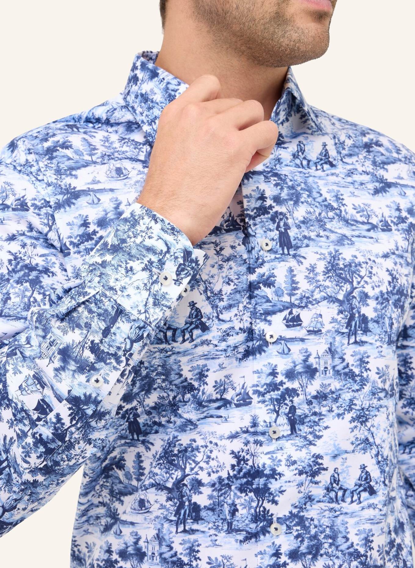 1863 by ETERNA Hemd MODERN FIT: BLAU