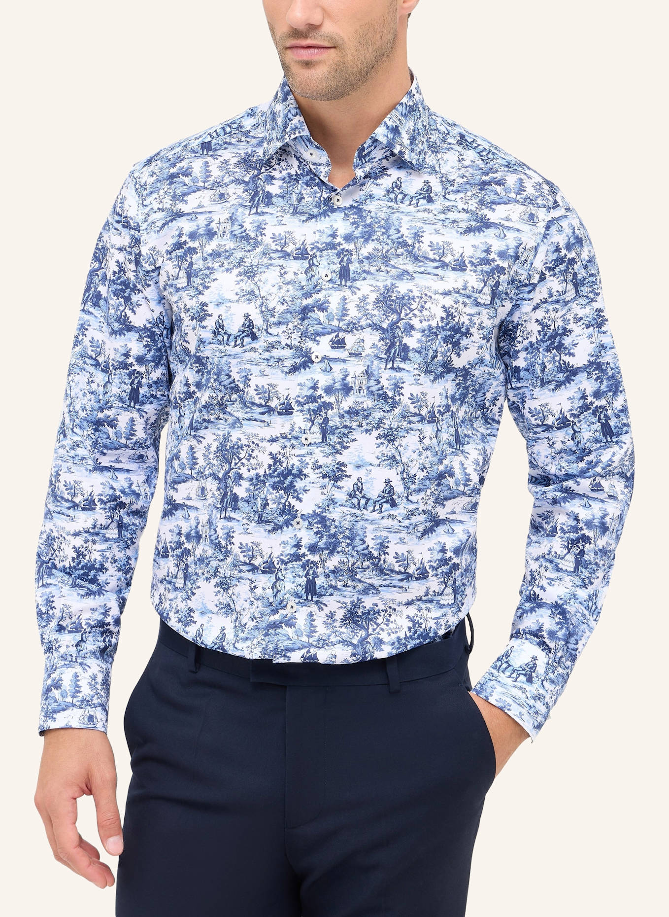 1863 by ETERNA Hemd MODERN FIT: BLAU