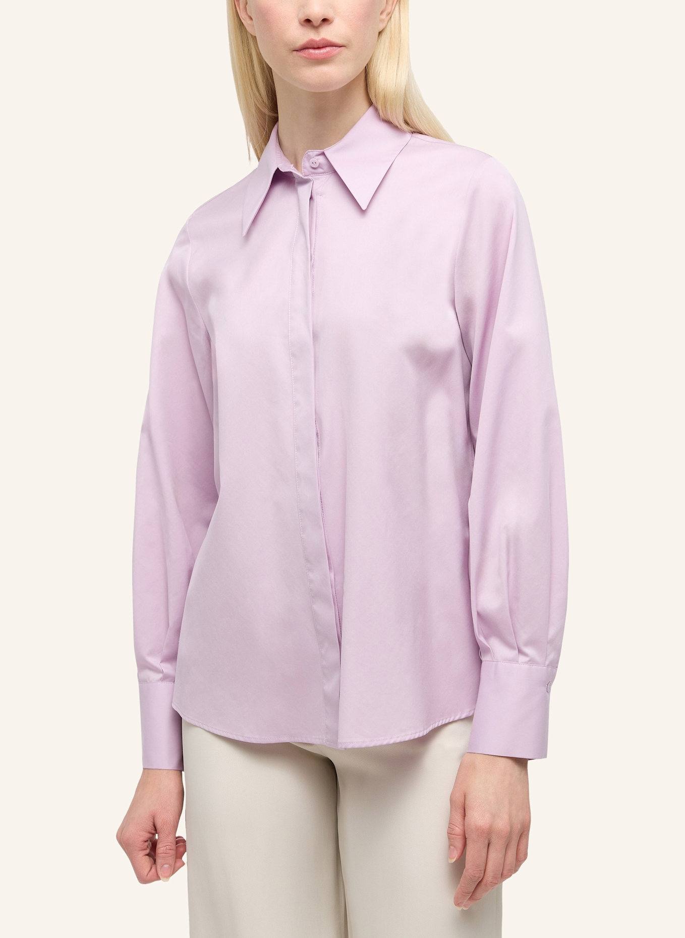 1863 by ETERNA Bluse LOOSE FIT: LILA