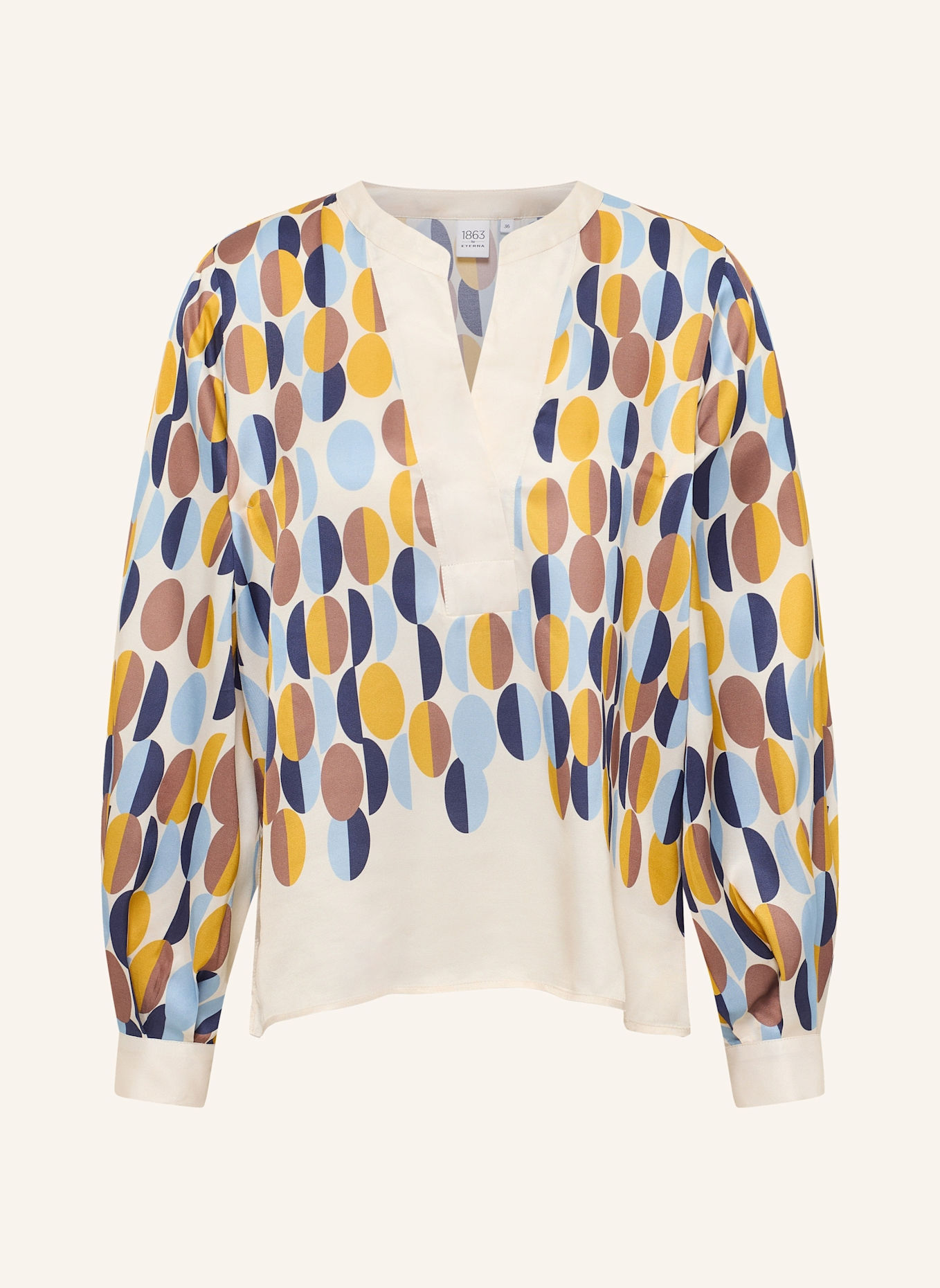 1863 by ETERNA Bluse LOOSE FIT: BEIGE