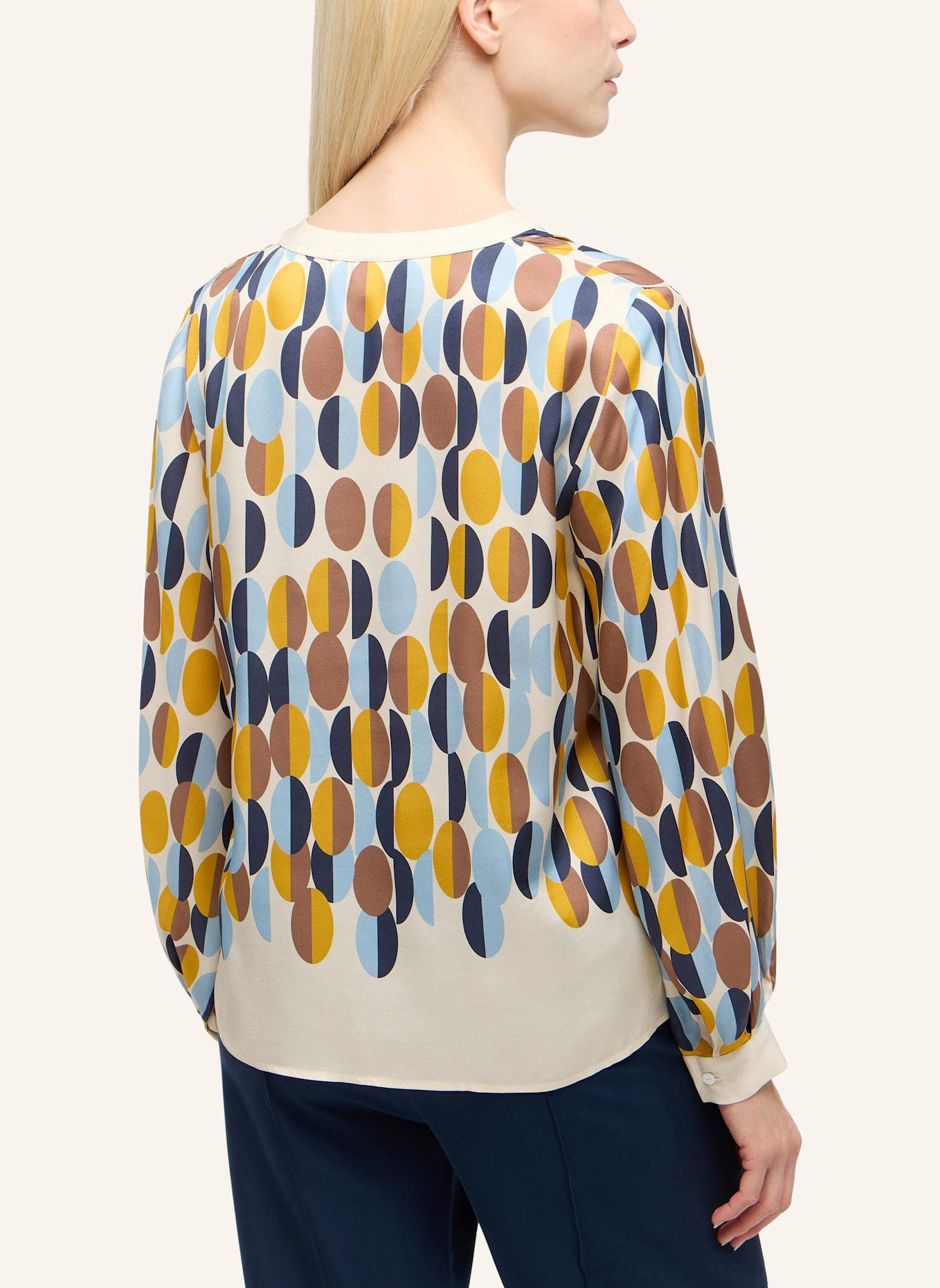 1863 by ETERNA Bluse LOOSE FIT: BEIGE