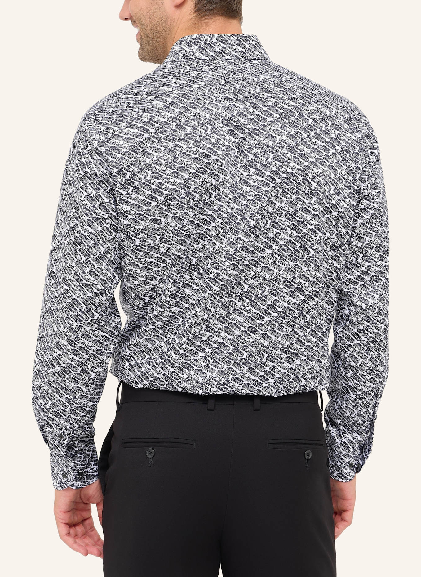 ETERNA Hemd MODERN FIT: SCHWARZ