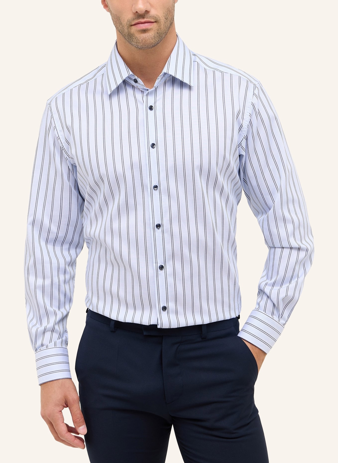 ETERNA Hemd Modern Fit: BLAU