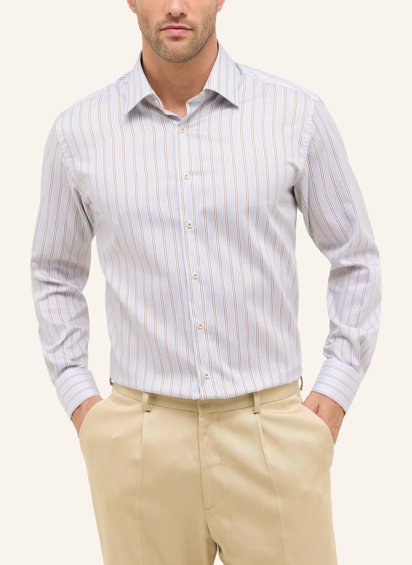 ETERNA Hemd Modern Fit: TAUPE