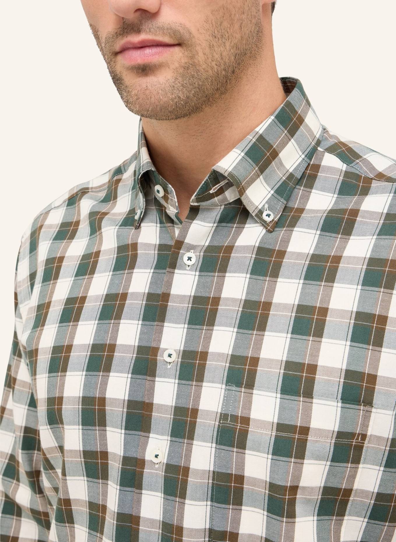 ETERNA Hemd MODERN FIT: GRÜN