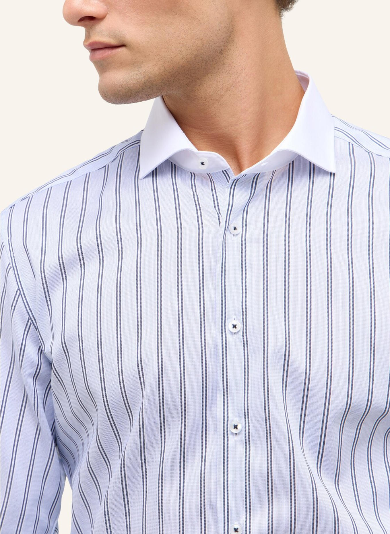 ETERNA Hemd SLIM FIT: BLAU