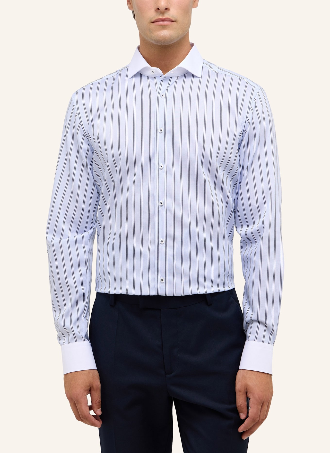 ETERNA Hemd SLIM FIT: BLAU