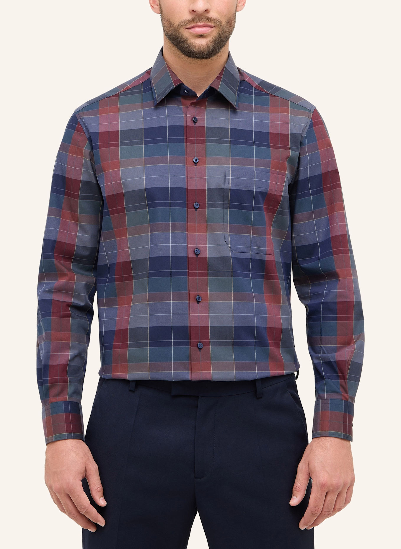 ETERNA Hemd COMFORT FIT: DUNKELBLAU