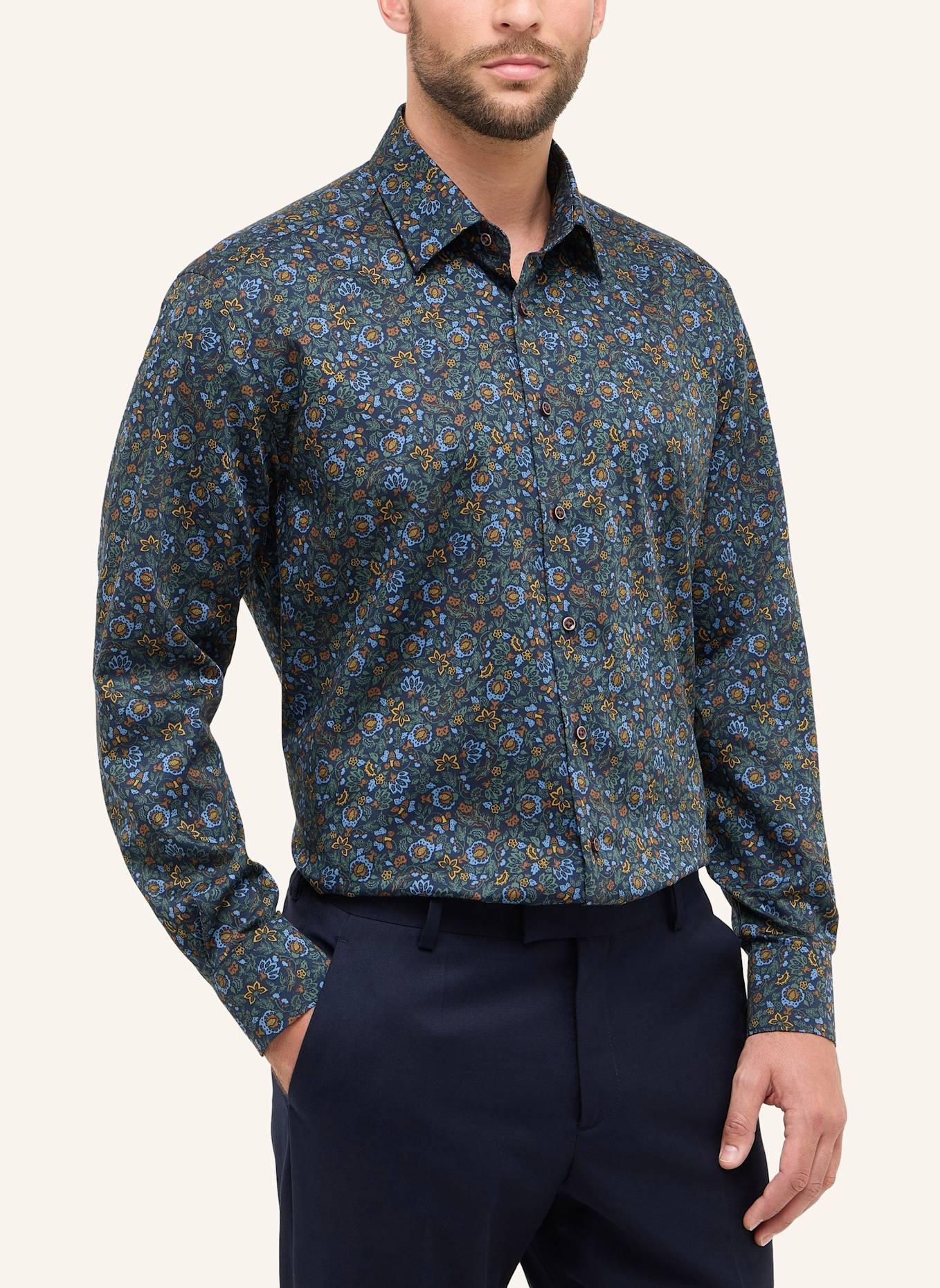 ETERNA Hemd COMFORT FIT: DUNKELBLAU