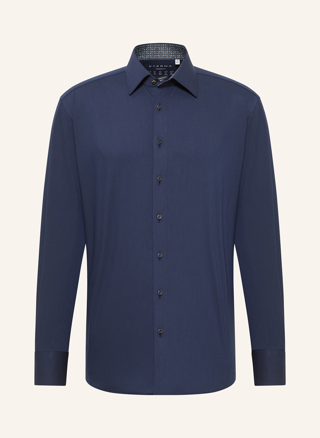 ETERNA Hemd MODERN FIT: DUNKELBLAU