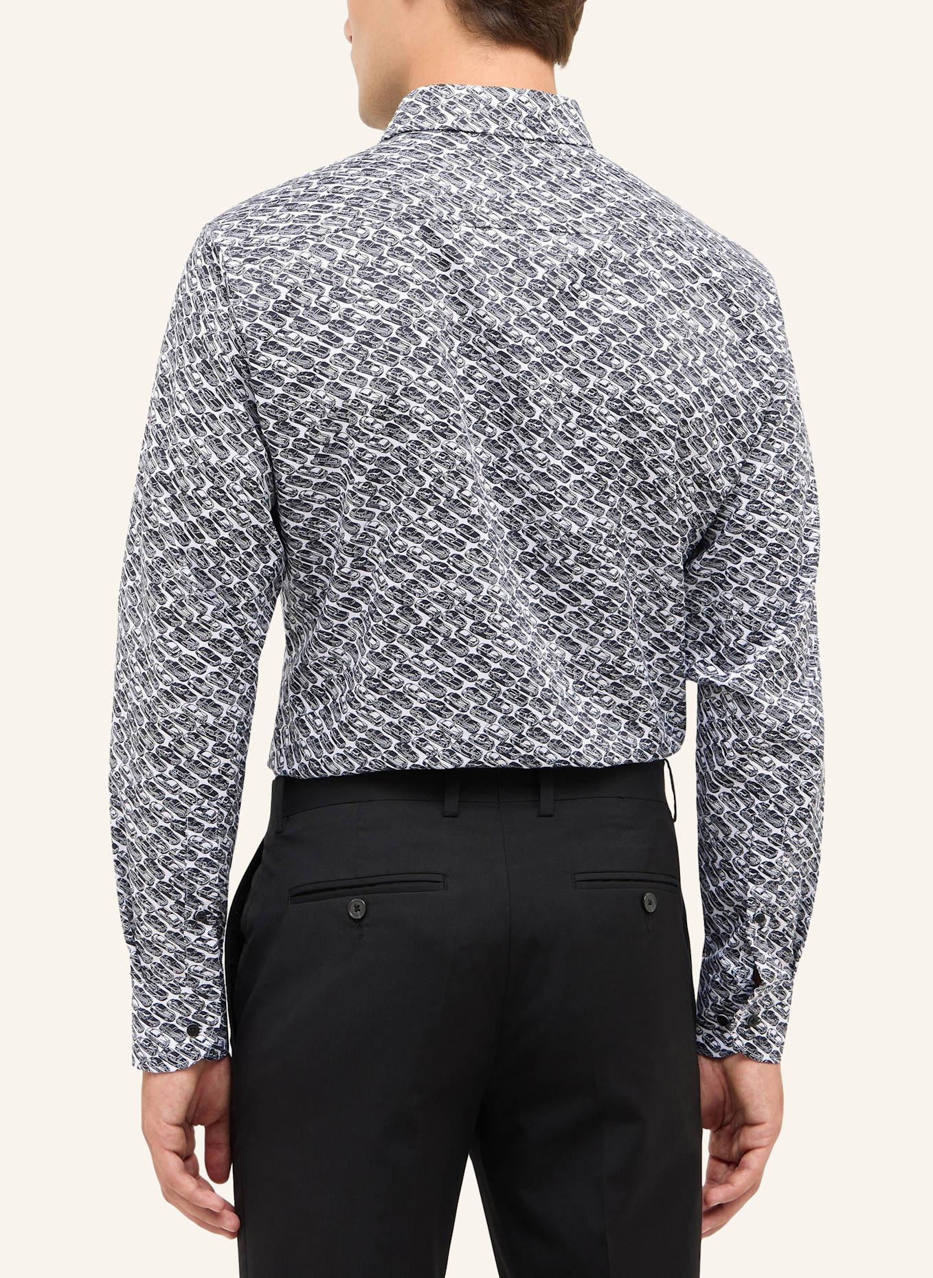 ETERNA Hemd SLIM FIT: SCHWARZ