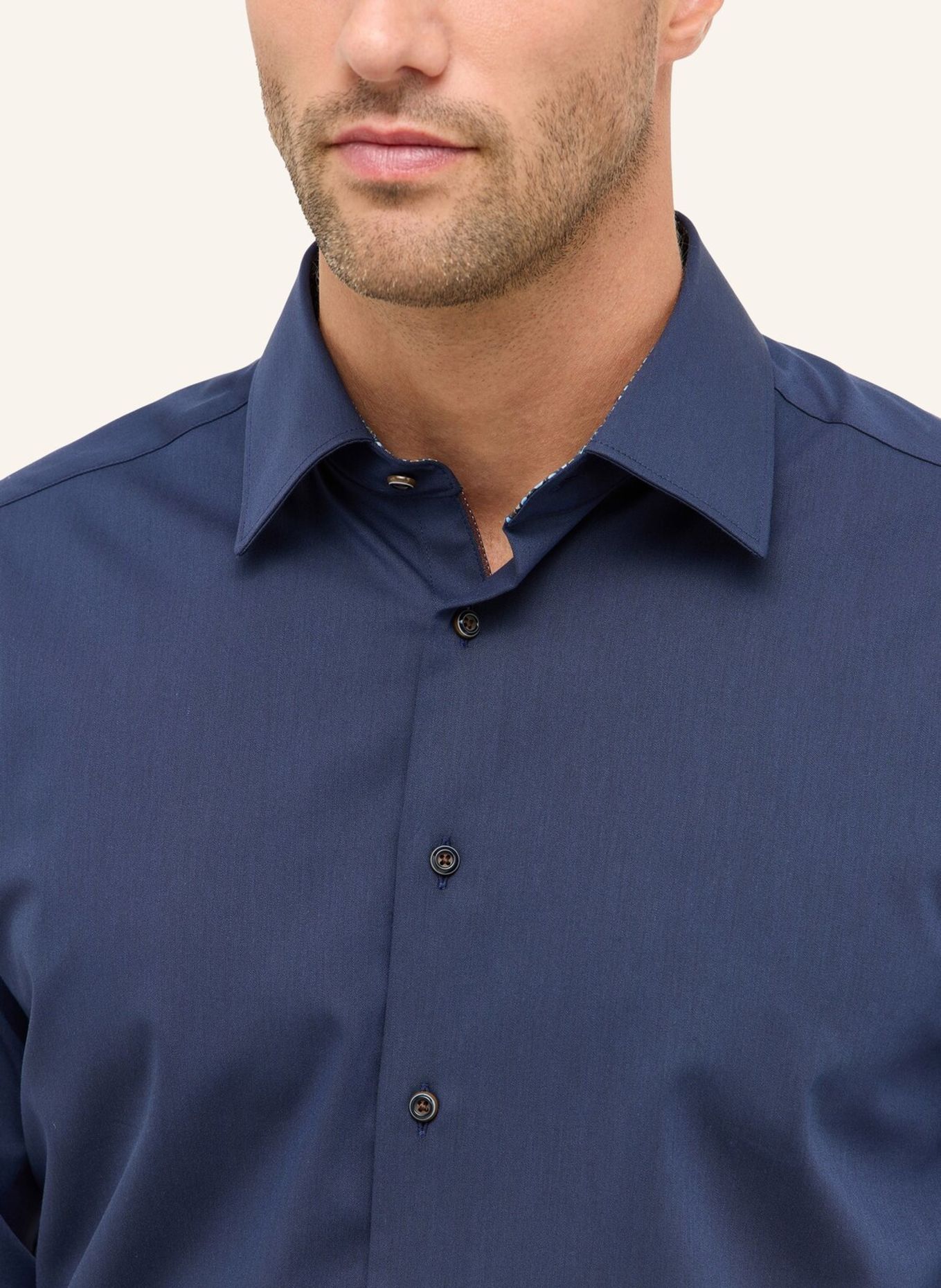 ETERNA Hemd MODERN FIT: DUNKELBLAU