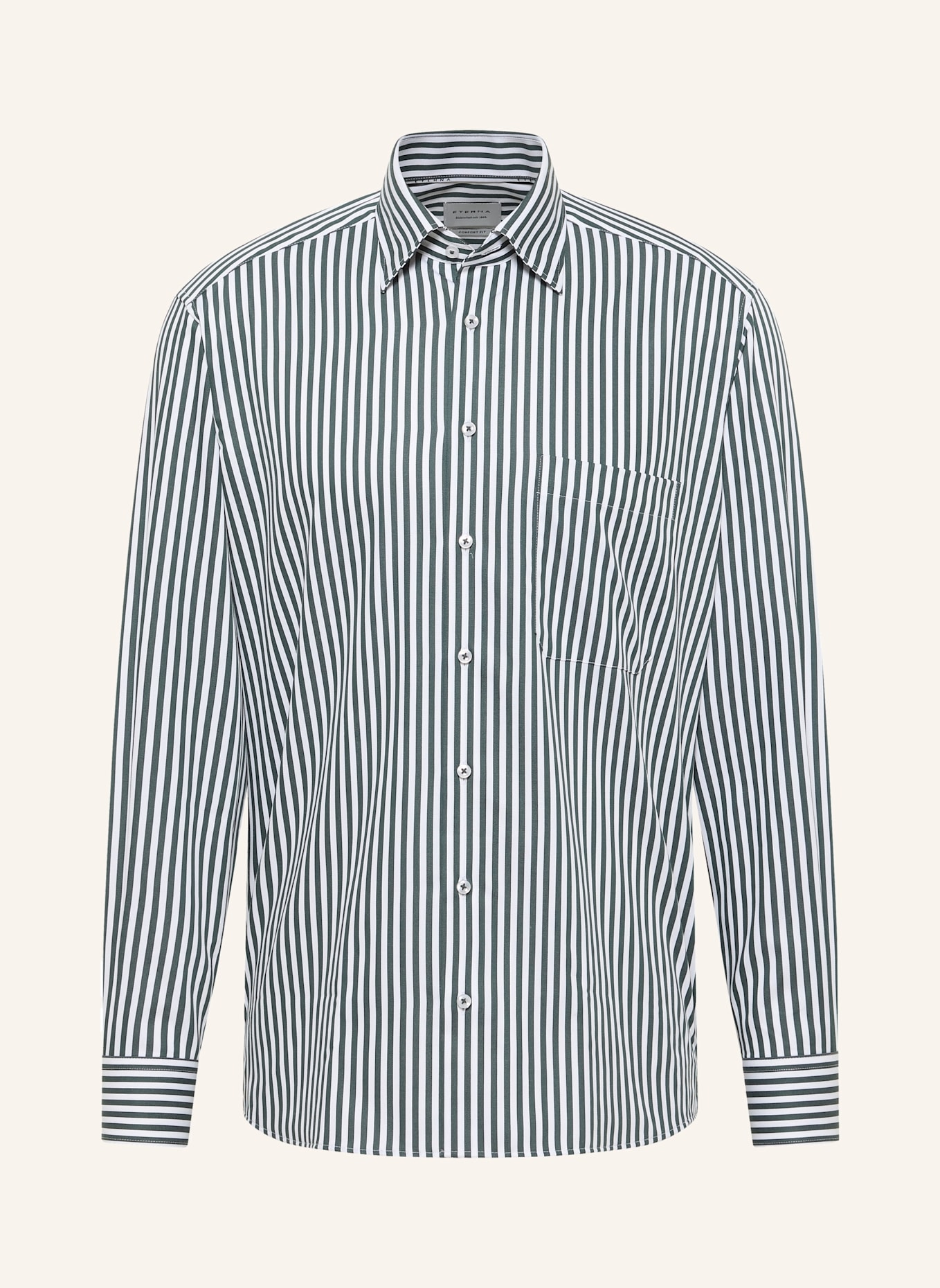 ETERNA Hemd Comfort Fit: GRÜN