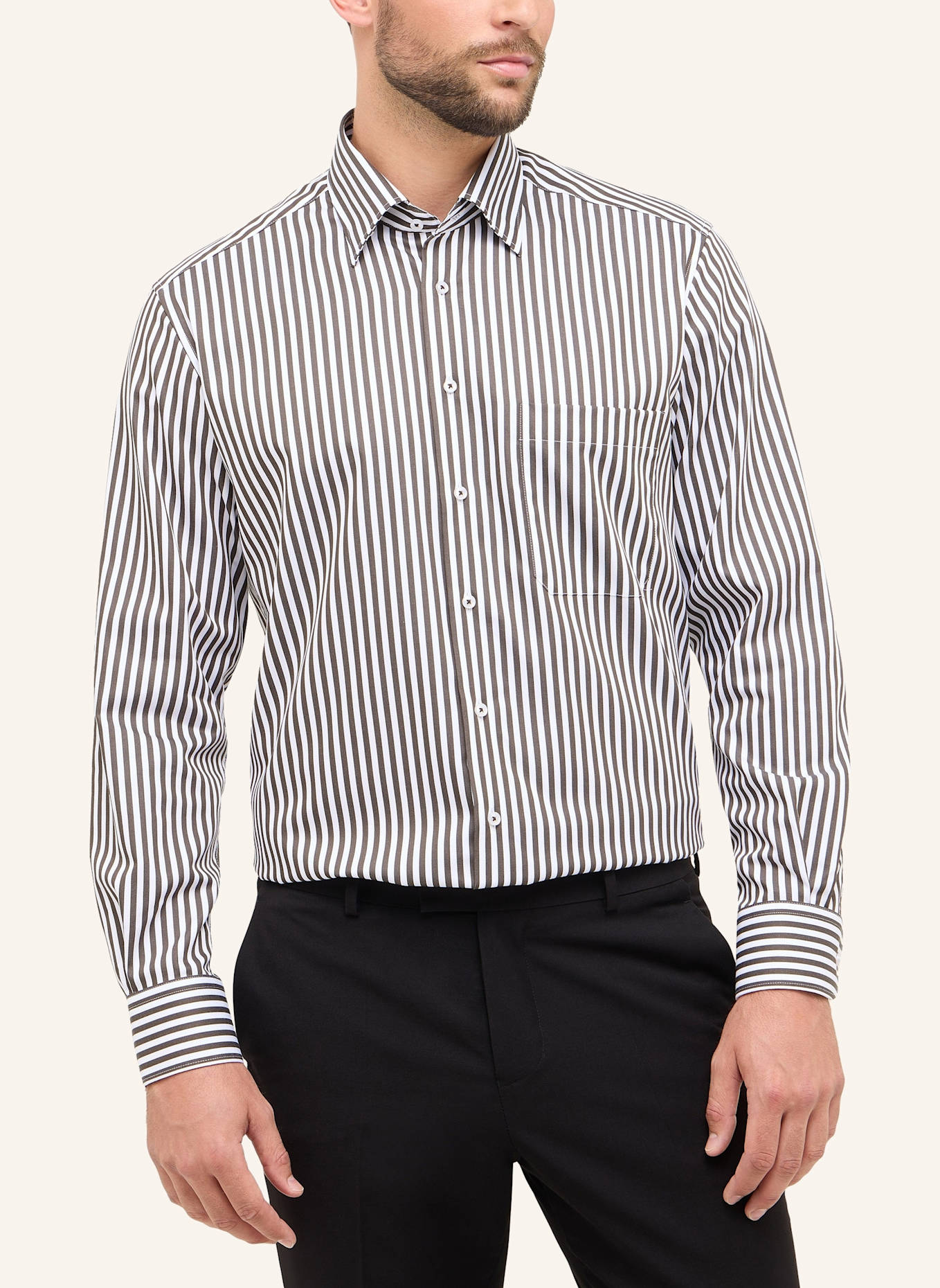 ETERNA Hemd Comfort Fit: BRAUN