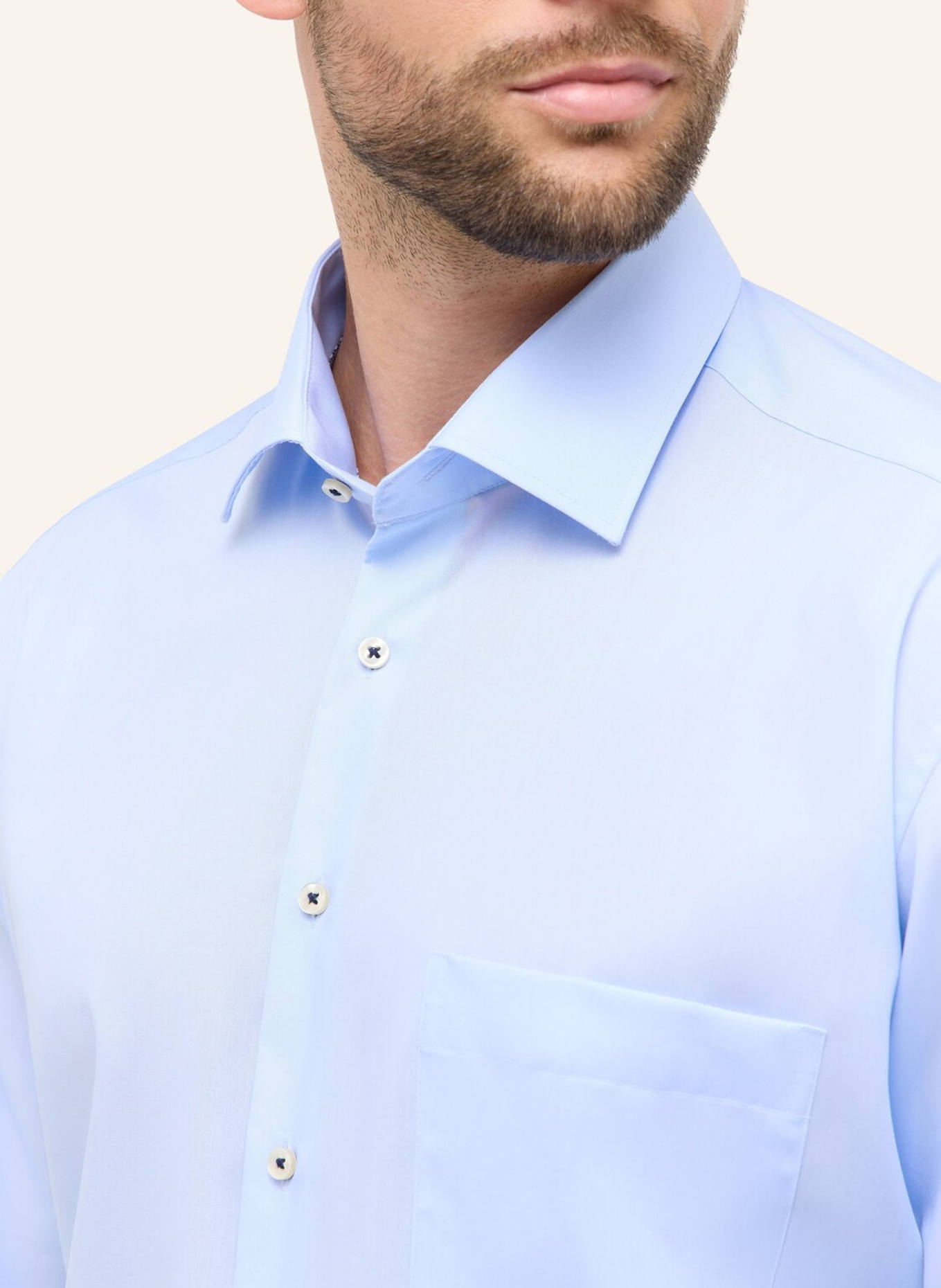 ETERNA Hemd COMFORT FIT: BLAU