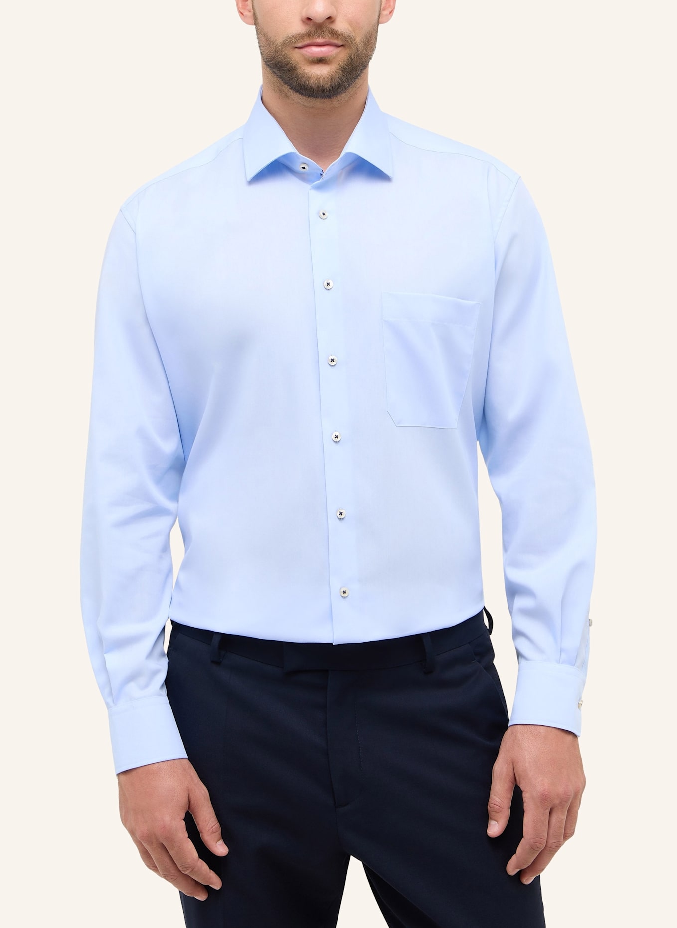 ETERNA Hemd COMFORT FIT: BLAU