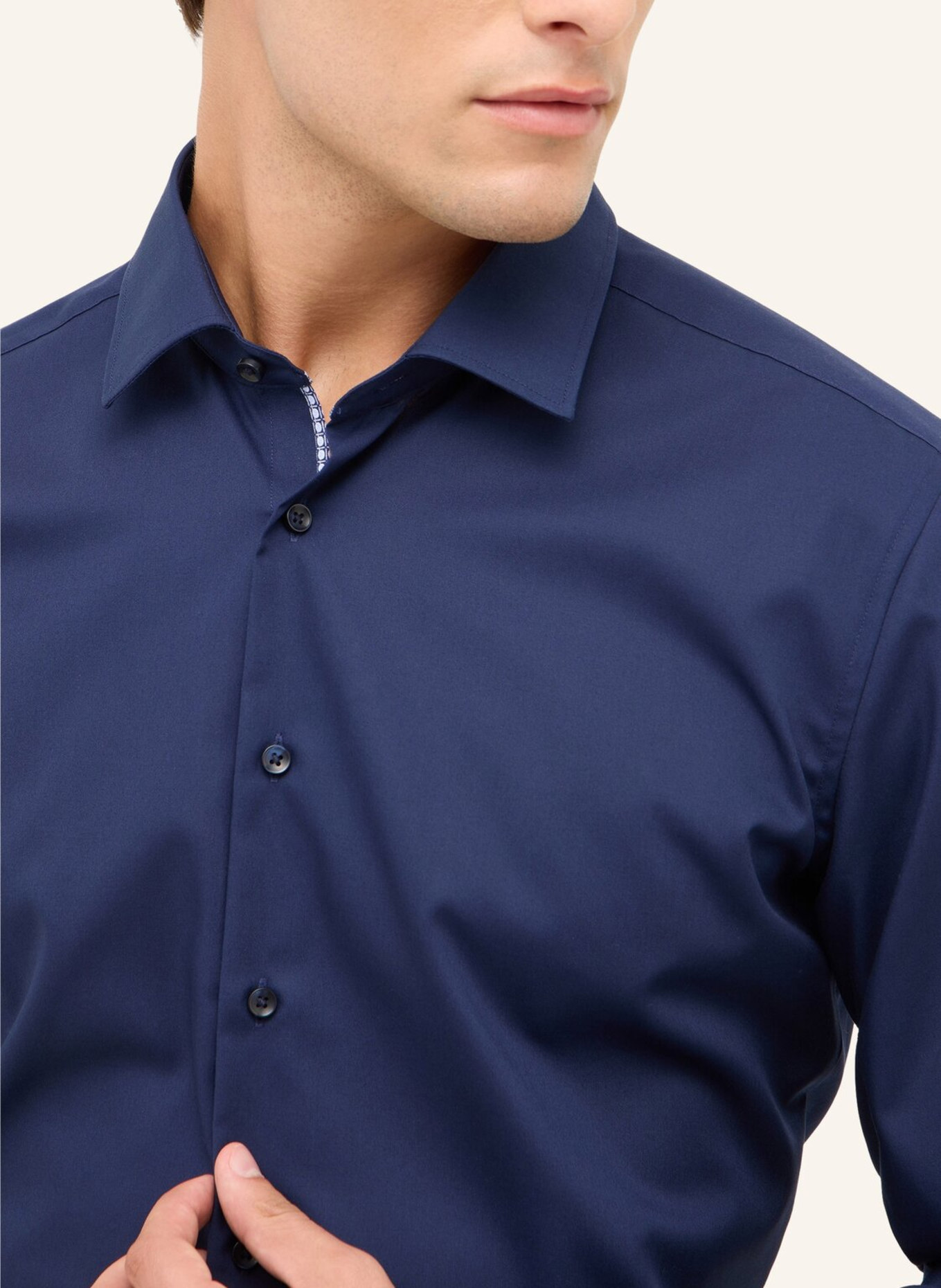 ETERNA Hemd SLIM FIT: DUNKELBLAU