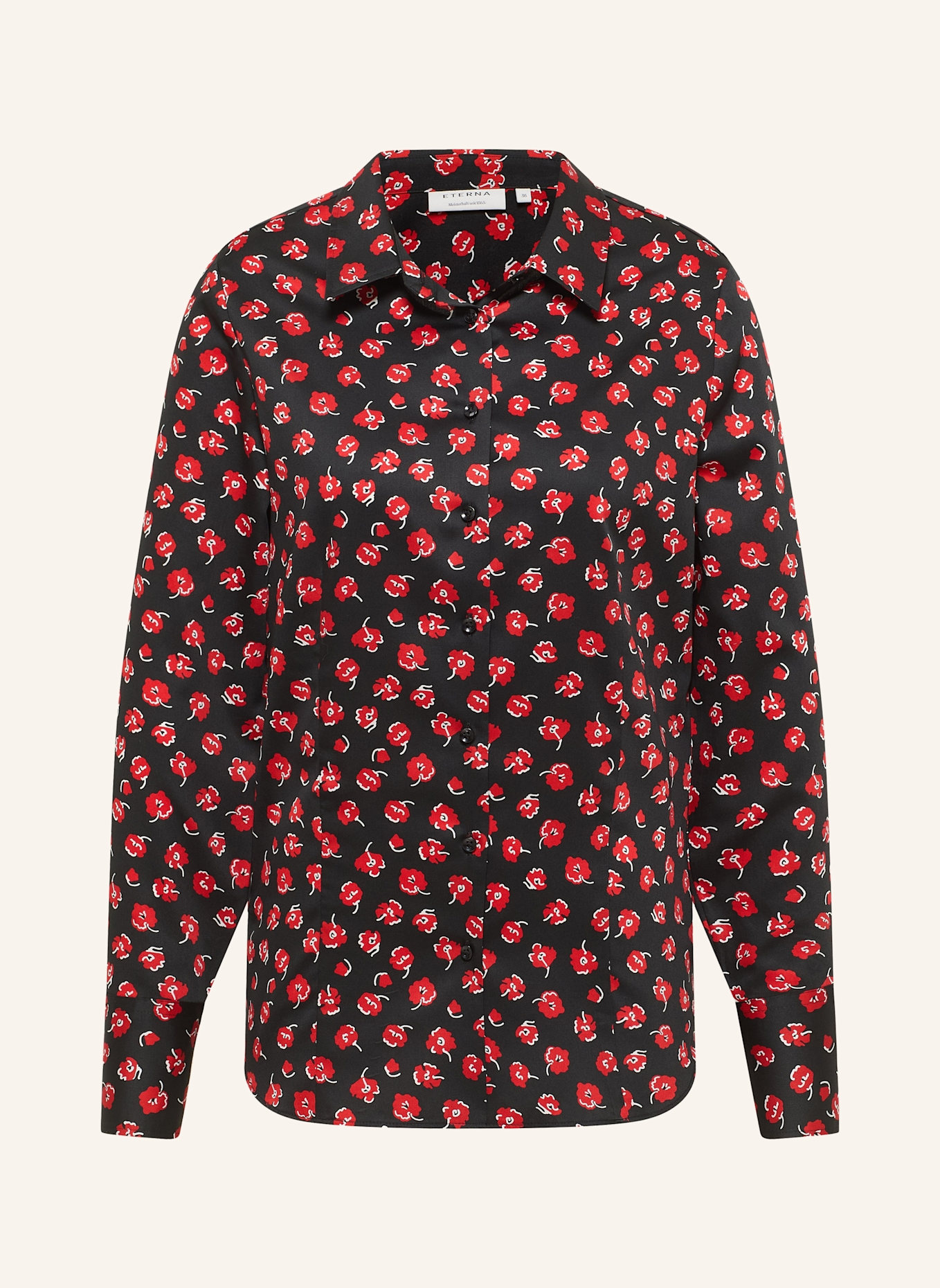 ETERNA Bluse REGULAR FIT: SCHWARZ
