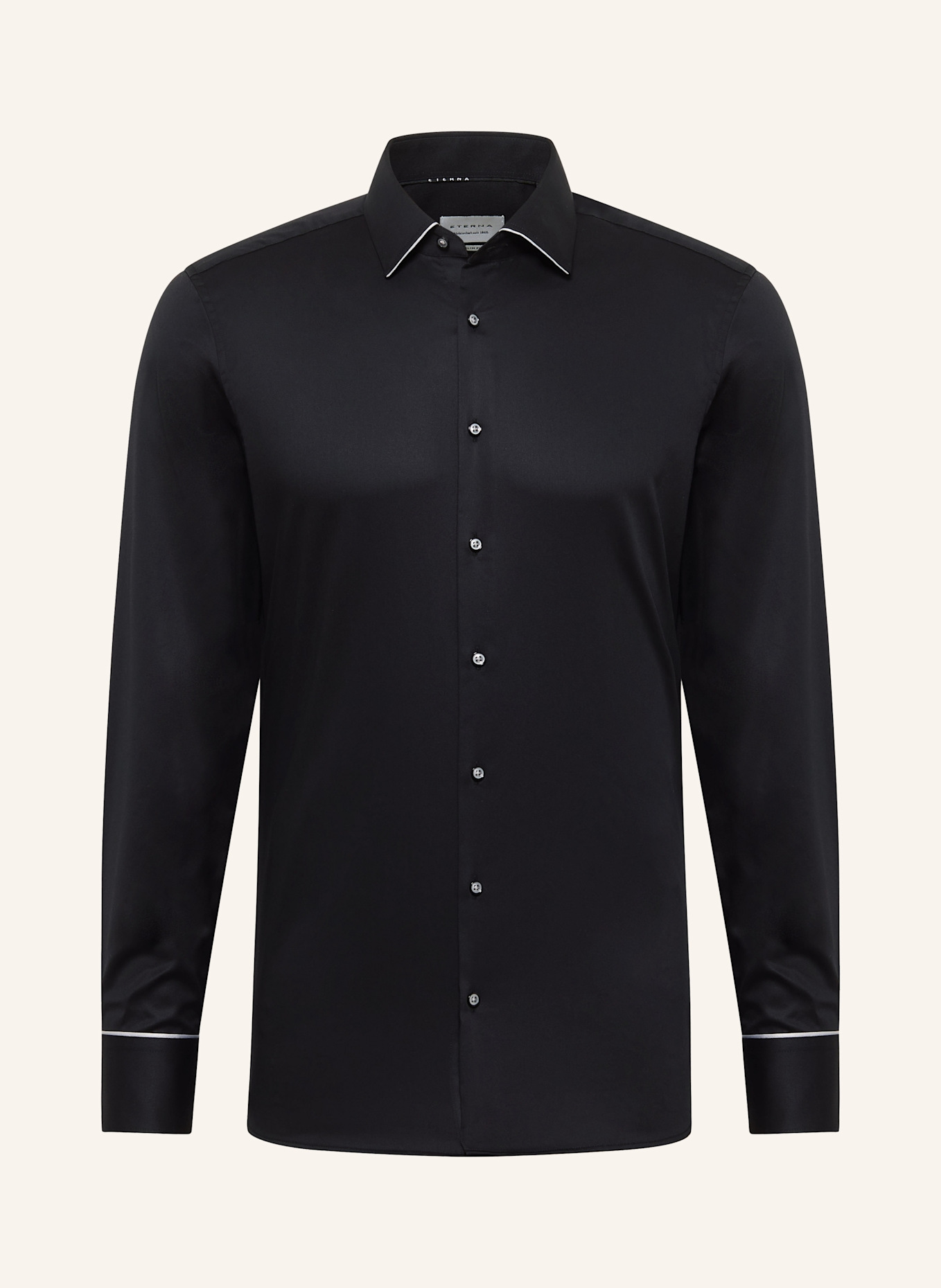 ETERNA Hemd SLIM FIT: SCHWARZ