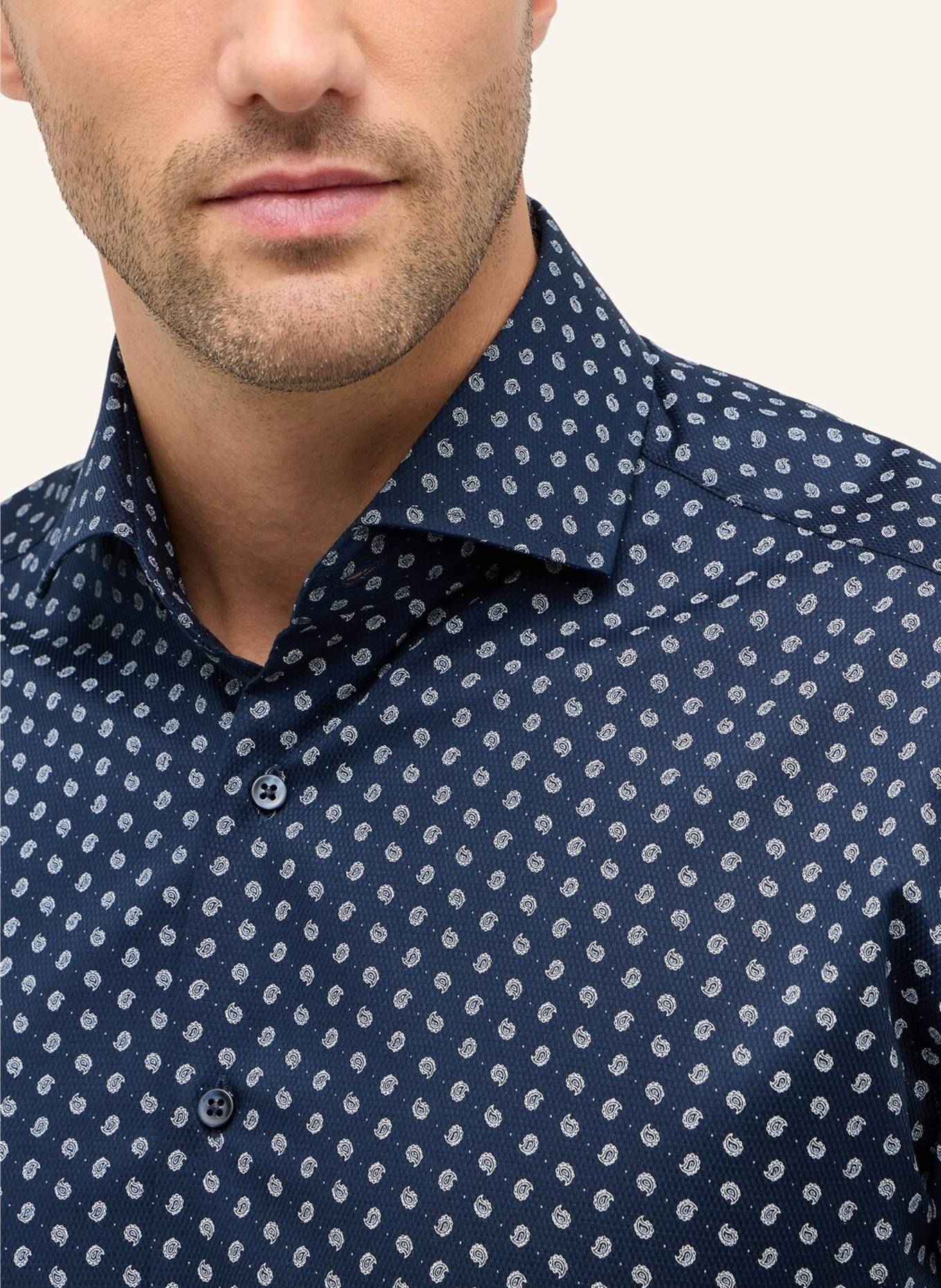 1863 by ETERNA Hemd MODERN FIT: DUNKELBLAU