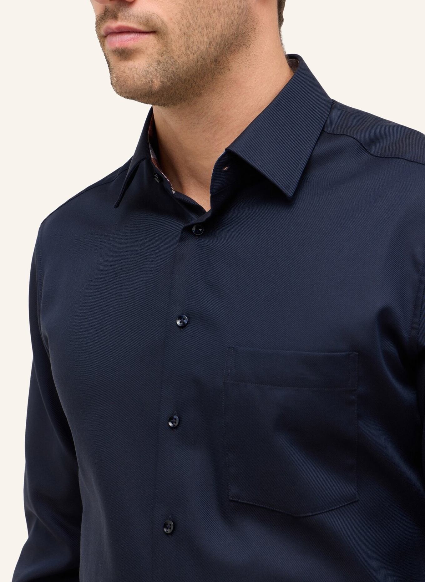 ETERNA Hemd MODERN FIT: DUNKELBLAU