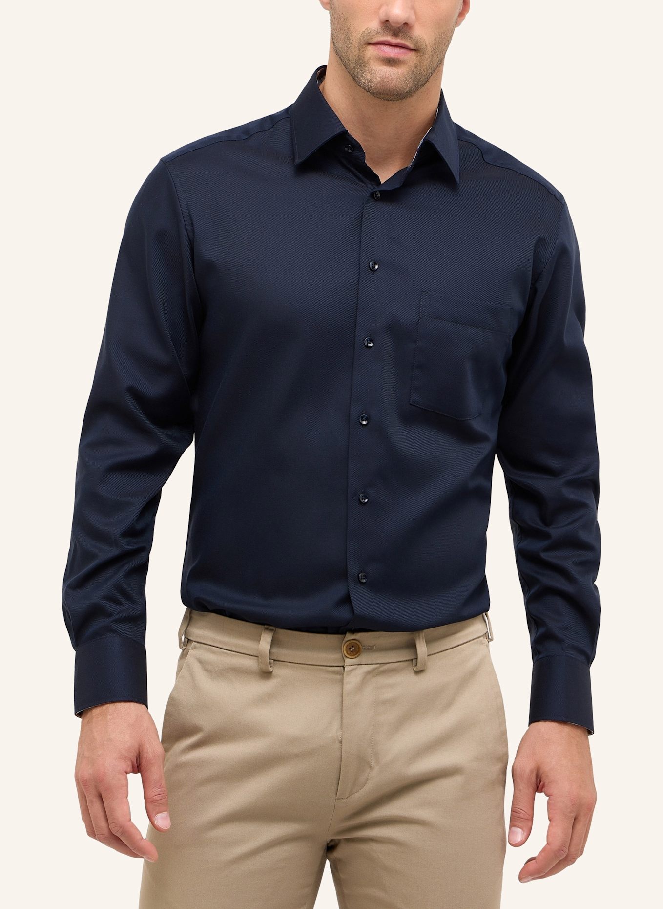 ETERNA Hemd MODERN FIT: DUNKELBLAU
