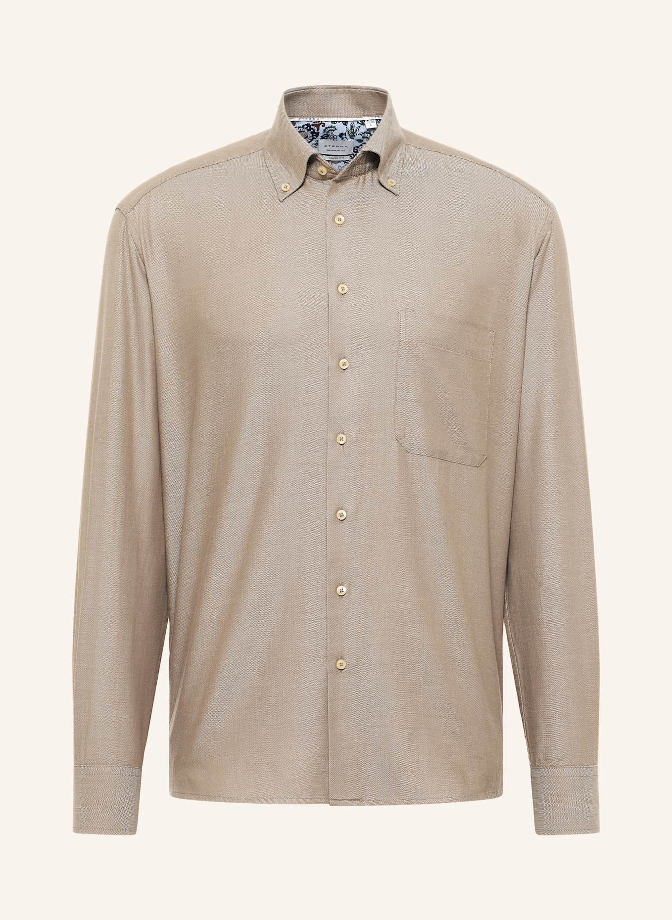 ETERNA Hemd COMFORT FIT: TAUPE