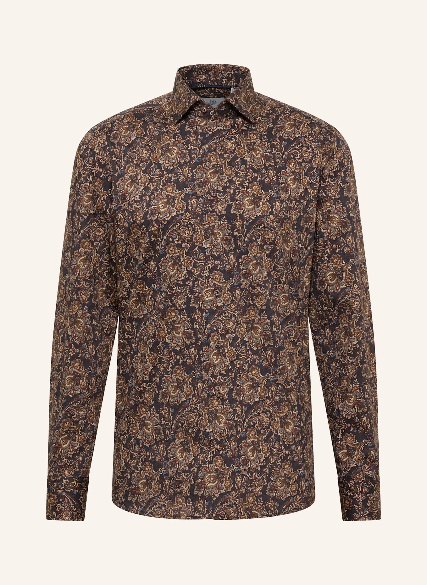 1863 by ETERNA Hemd SLIM FIT: BRAUN
