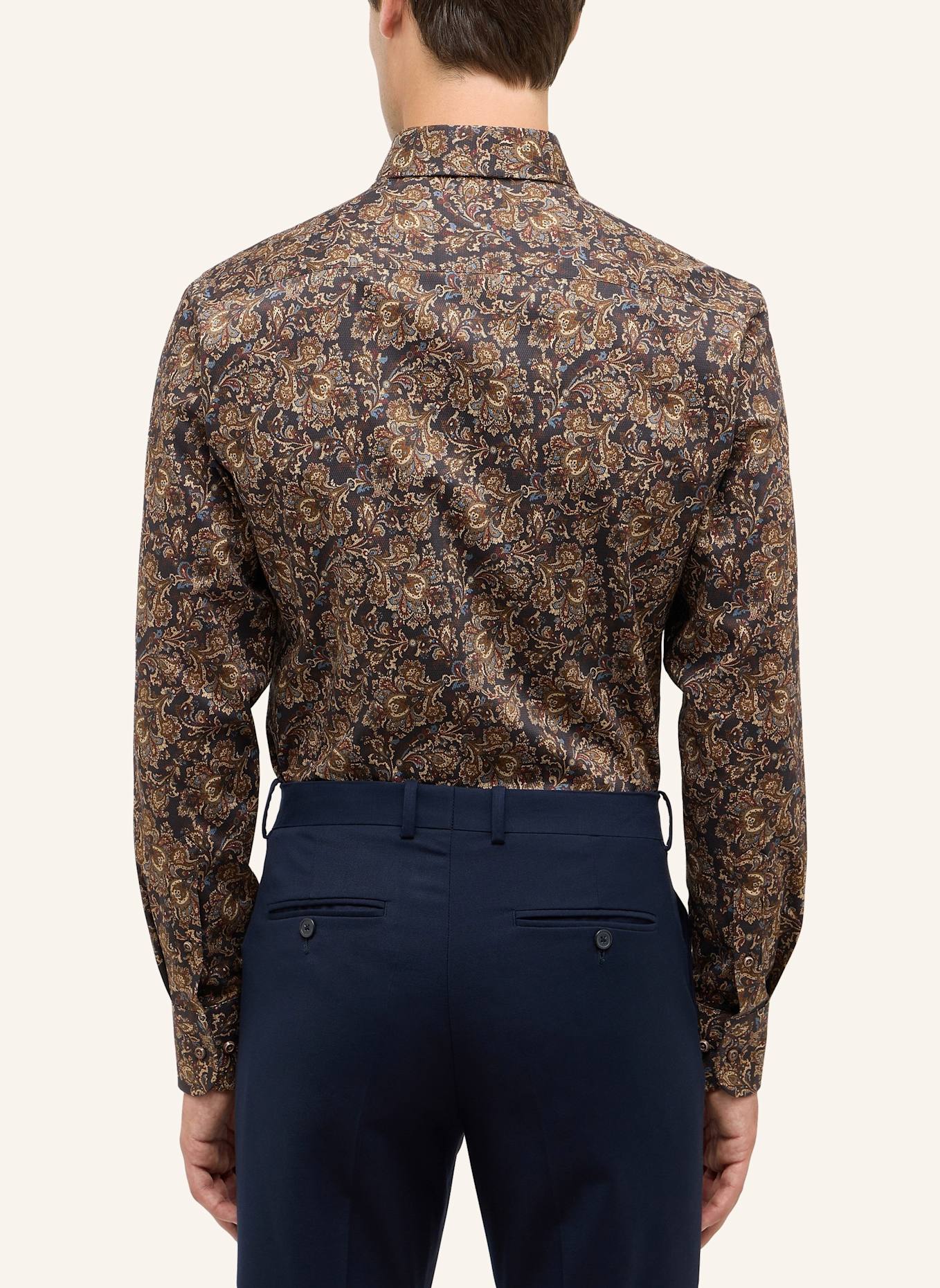 1863 by ETERNA Hemd SLIM FIT: BRAUN