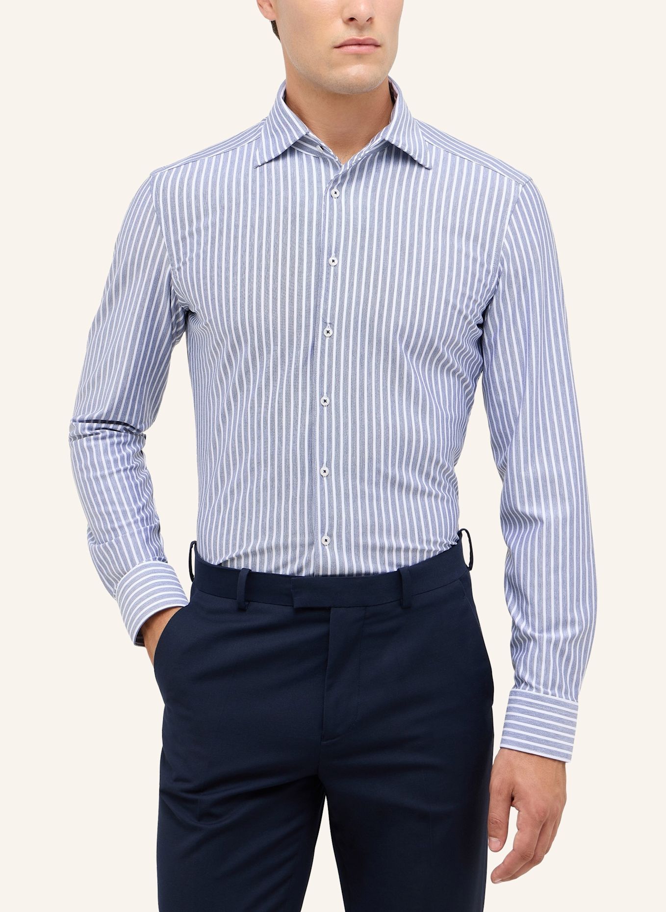 1863 by ETERNA Hemd Slim Fit: BLAU