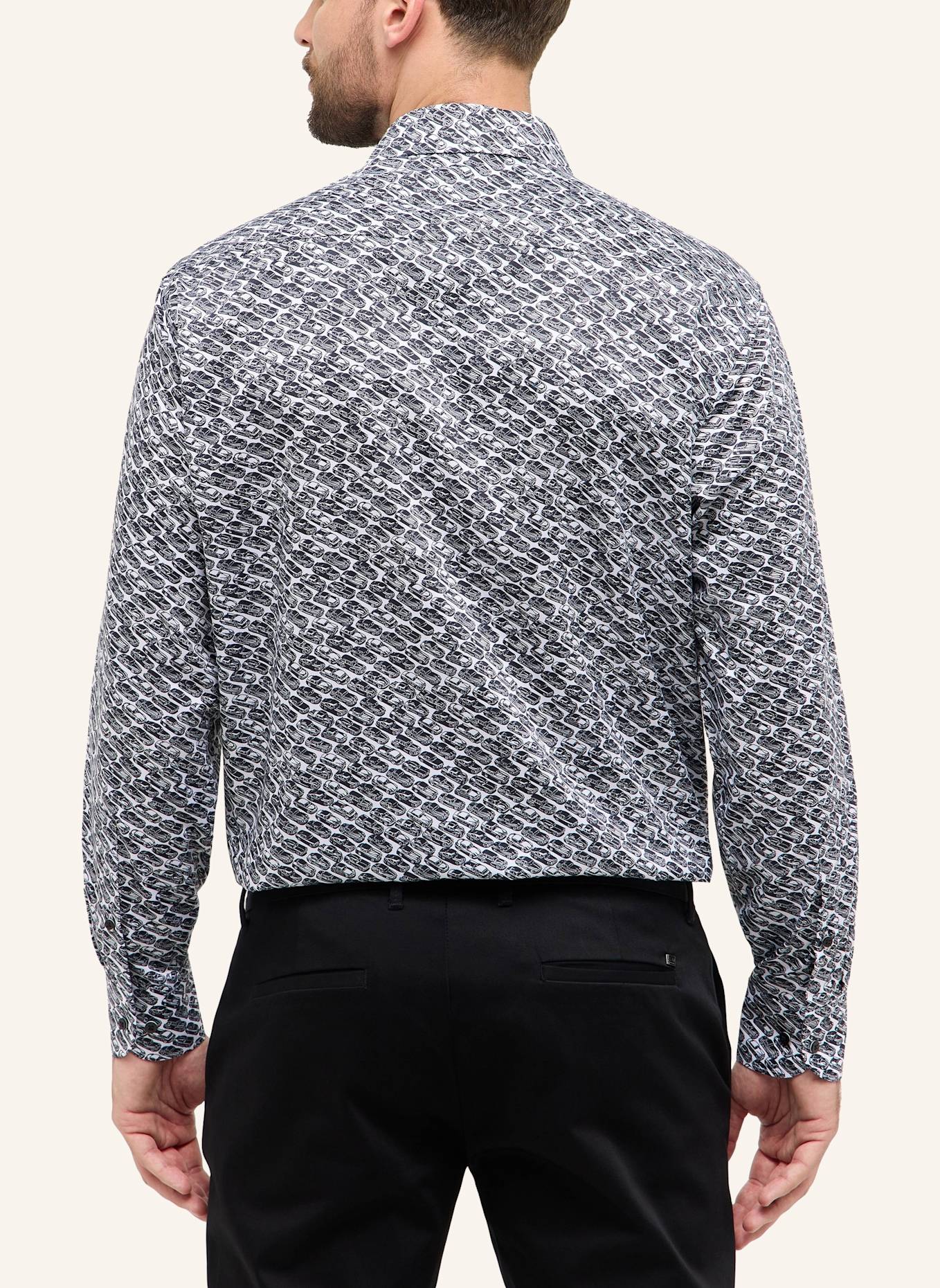 ETERNA Hemd Comfort Fit: SCHWARZ