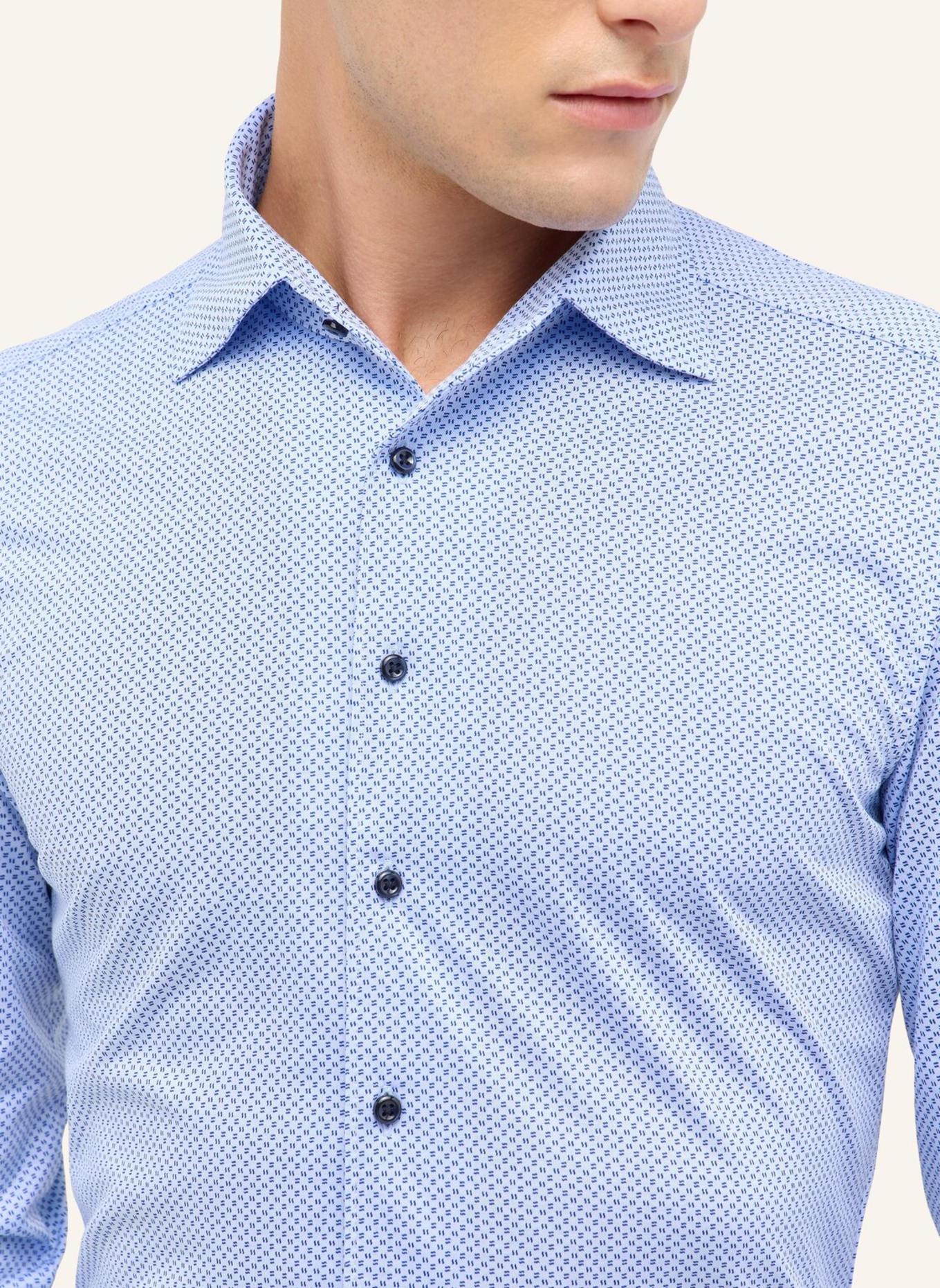 1863 by ETERNA Hemd SLIM FIT: BLAU