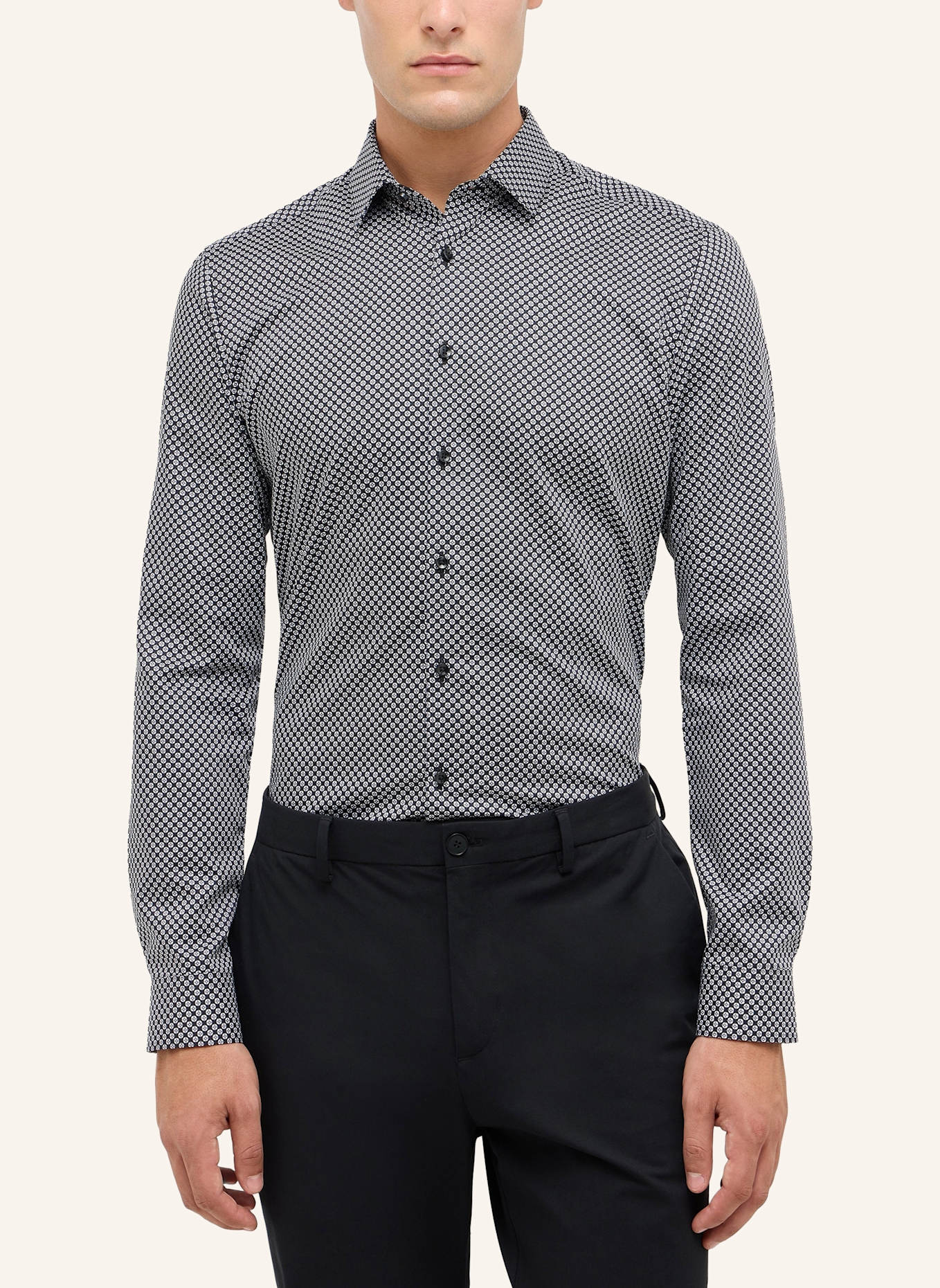 ETERNA Hemd SUPER SLIM: GRAU