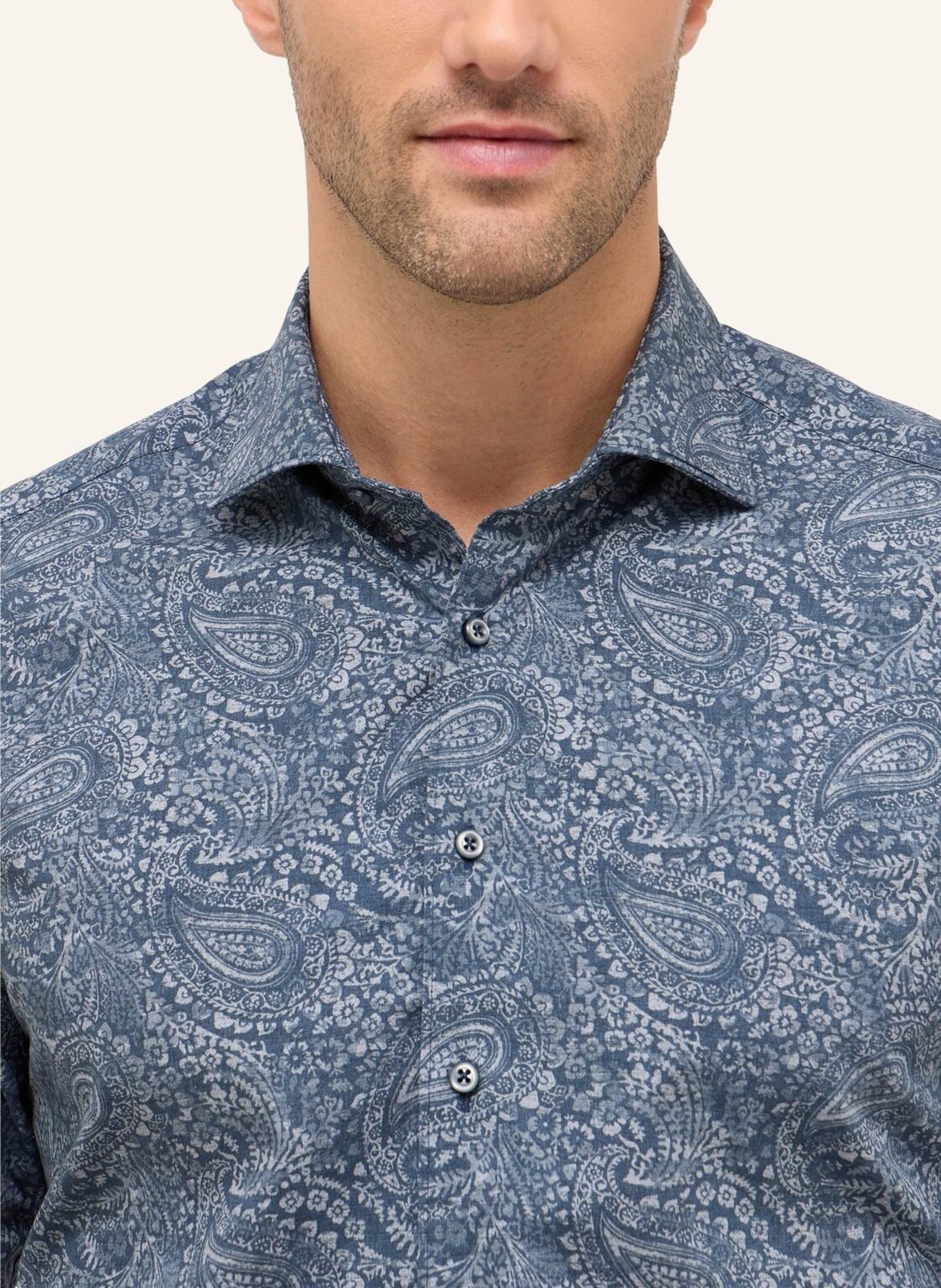 1863 by ETERNA Hemd MODERN FIT: DUNKELBLAU